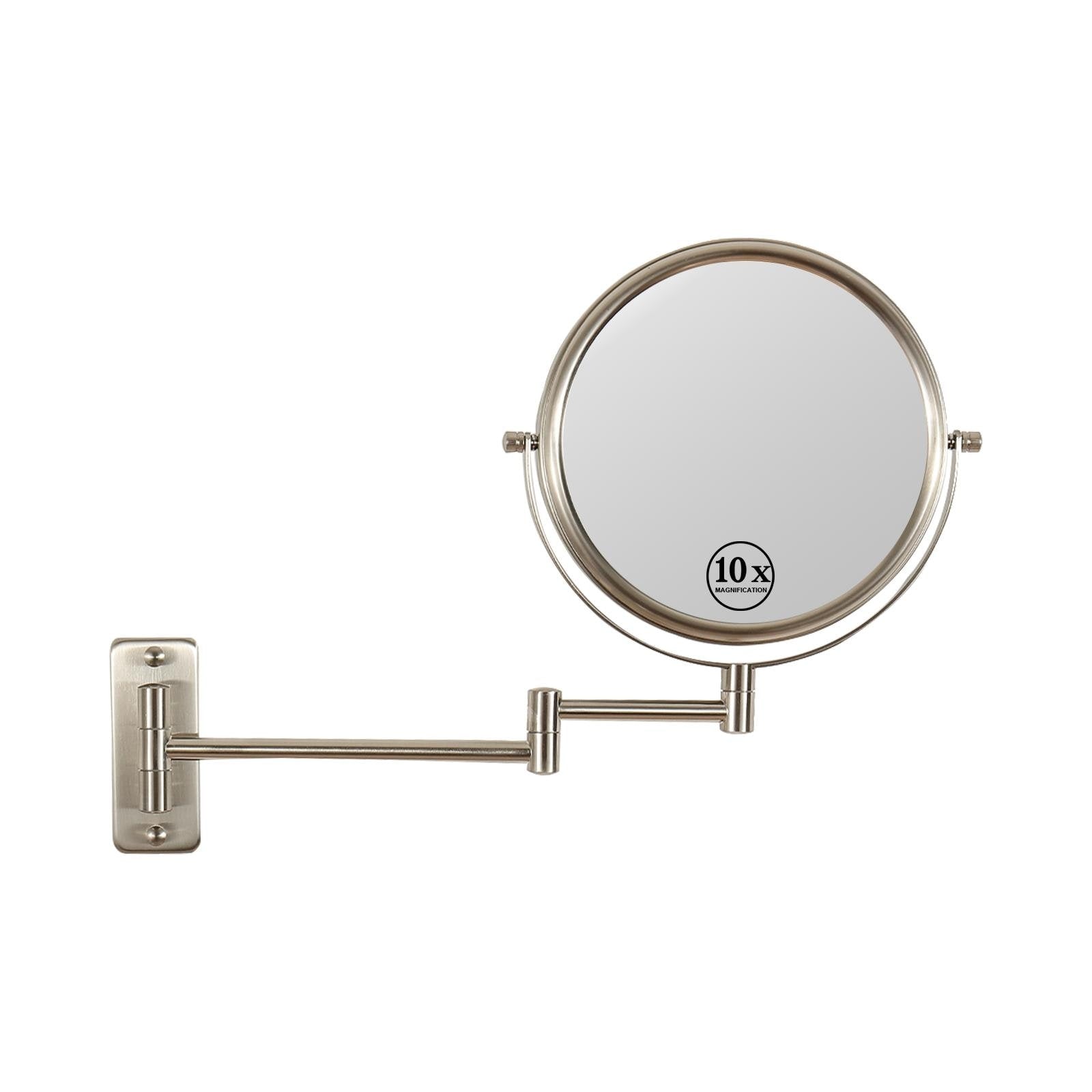 Wall Mounted Makeup Mirror 1x/10x Bathroom Mirror Reversible Double-Sided