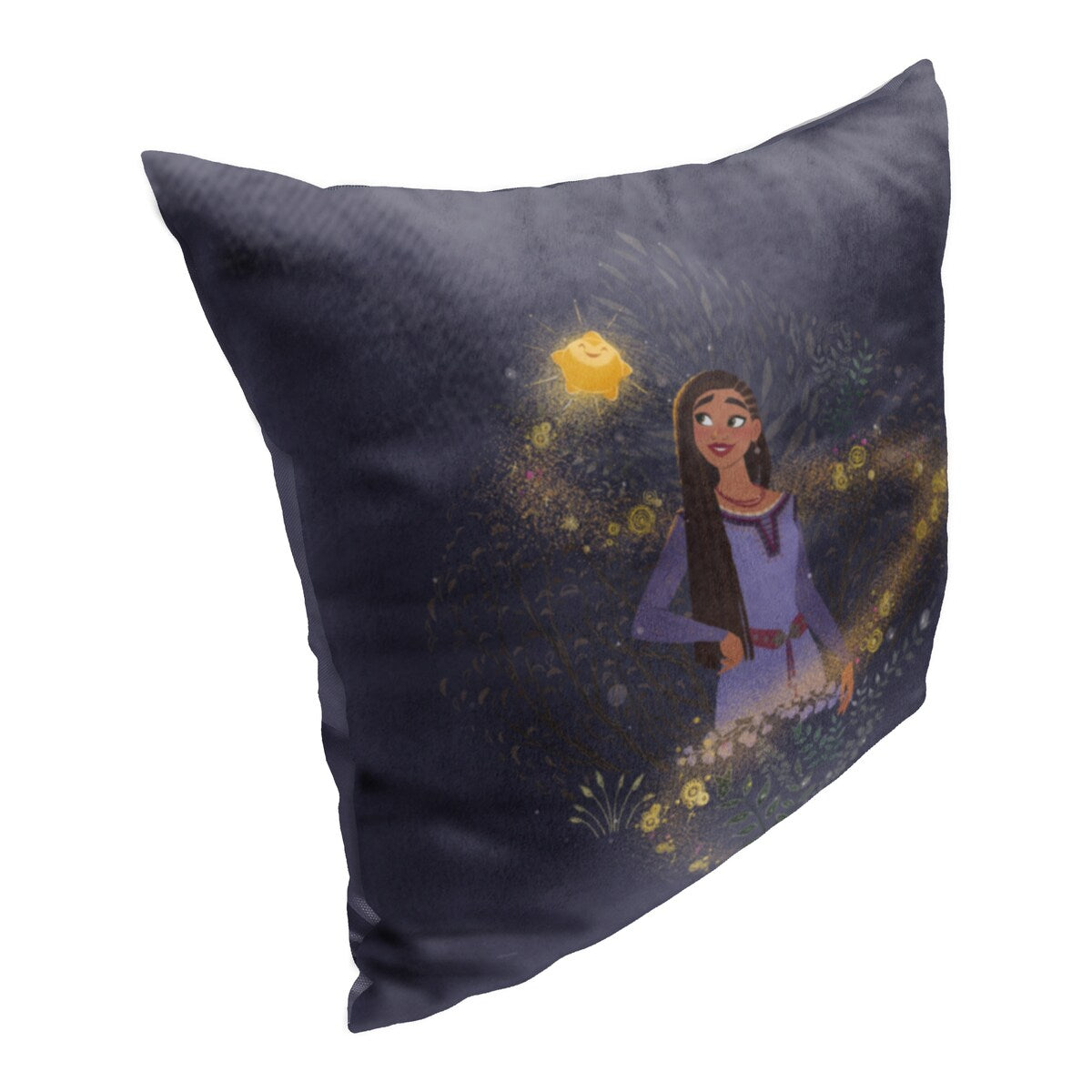 Disney Wish Friends Are Magic Printed Throw Pillow - Black