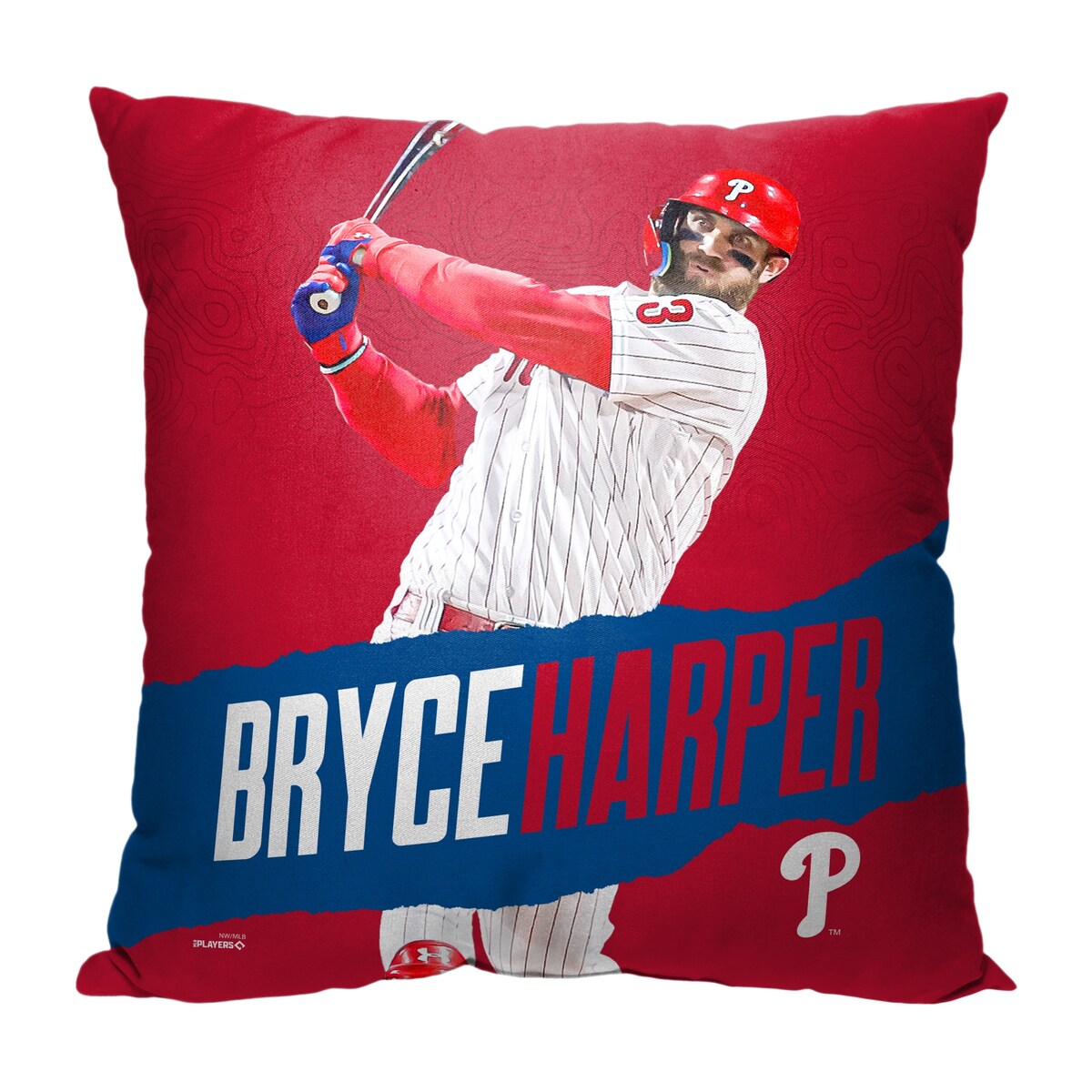 MLB Player Philadelphia Phillies Bryce Harper 18 Inch Throw Pillow