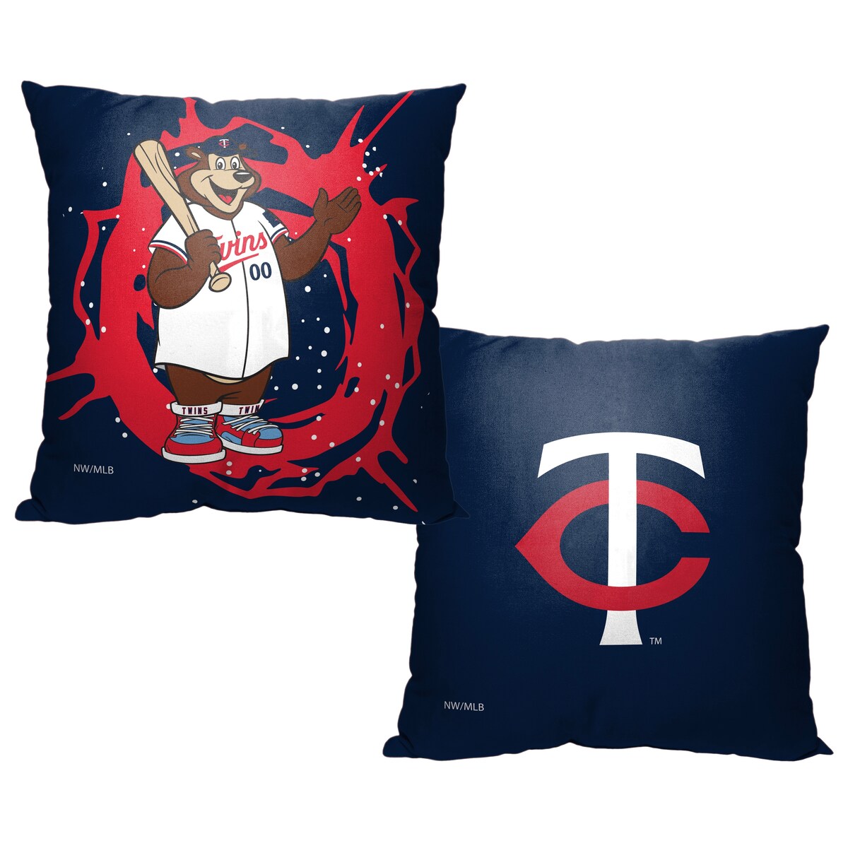 MLB Minnesota Twins Mascots 18 Inch Throw Pillow