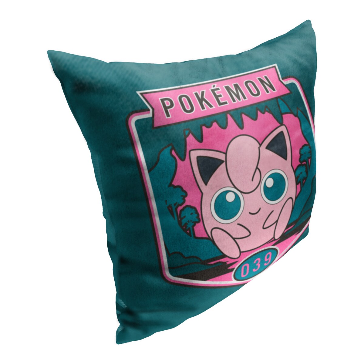 Pokemon Outdoor Jigglypuff Printed Throw Pillow - Green