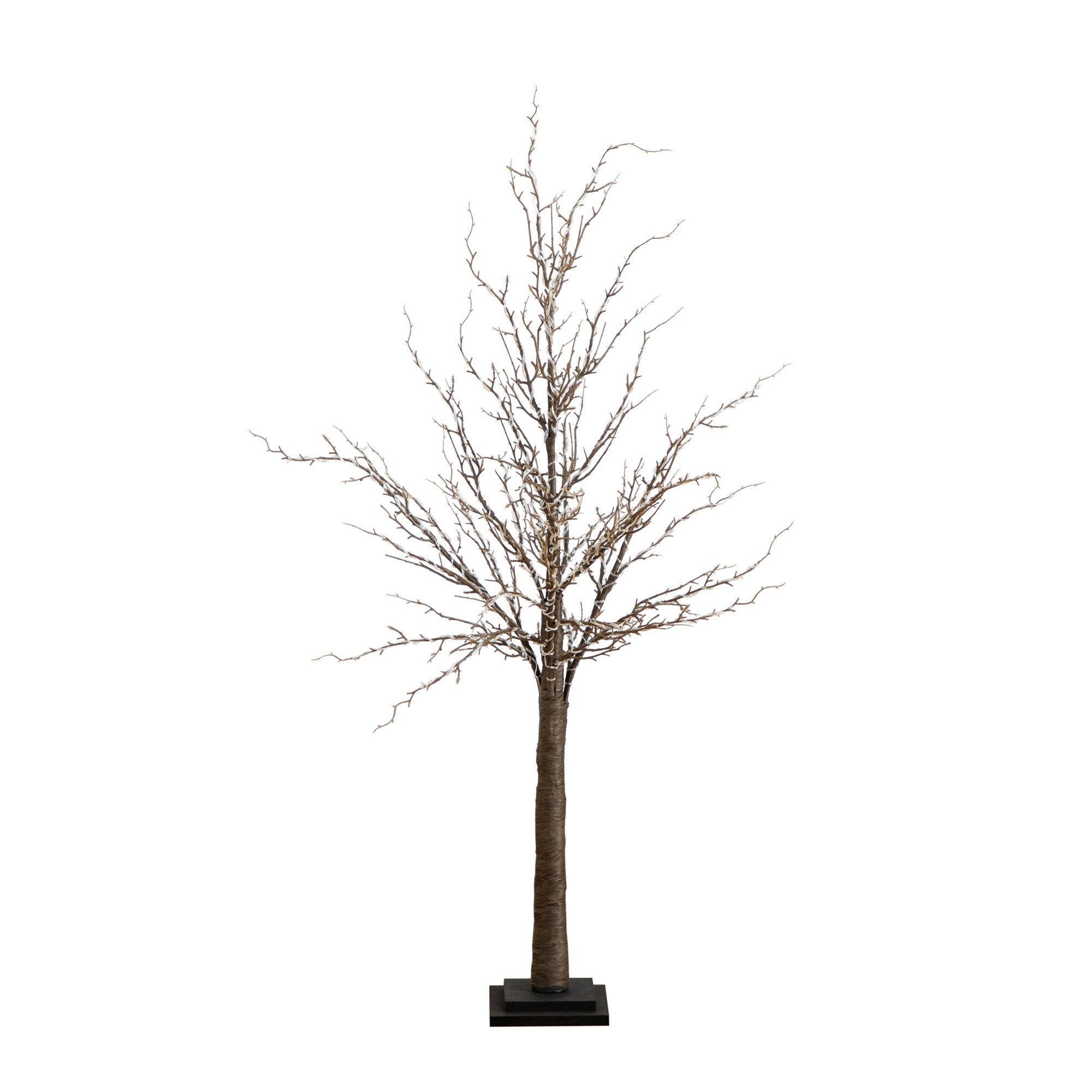 4' Pre-Lit Artificial Trig Tree with 240 Warm White LED Lights