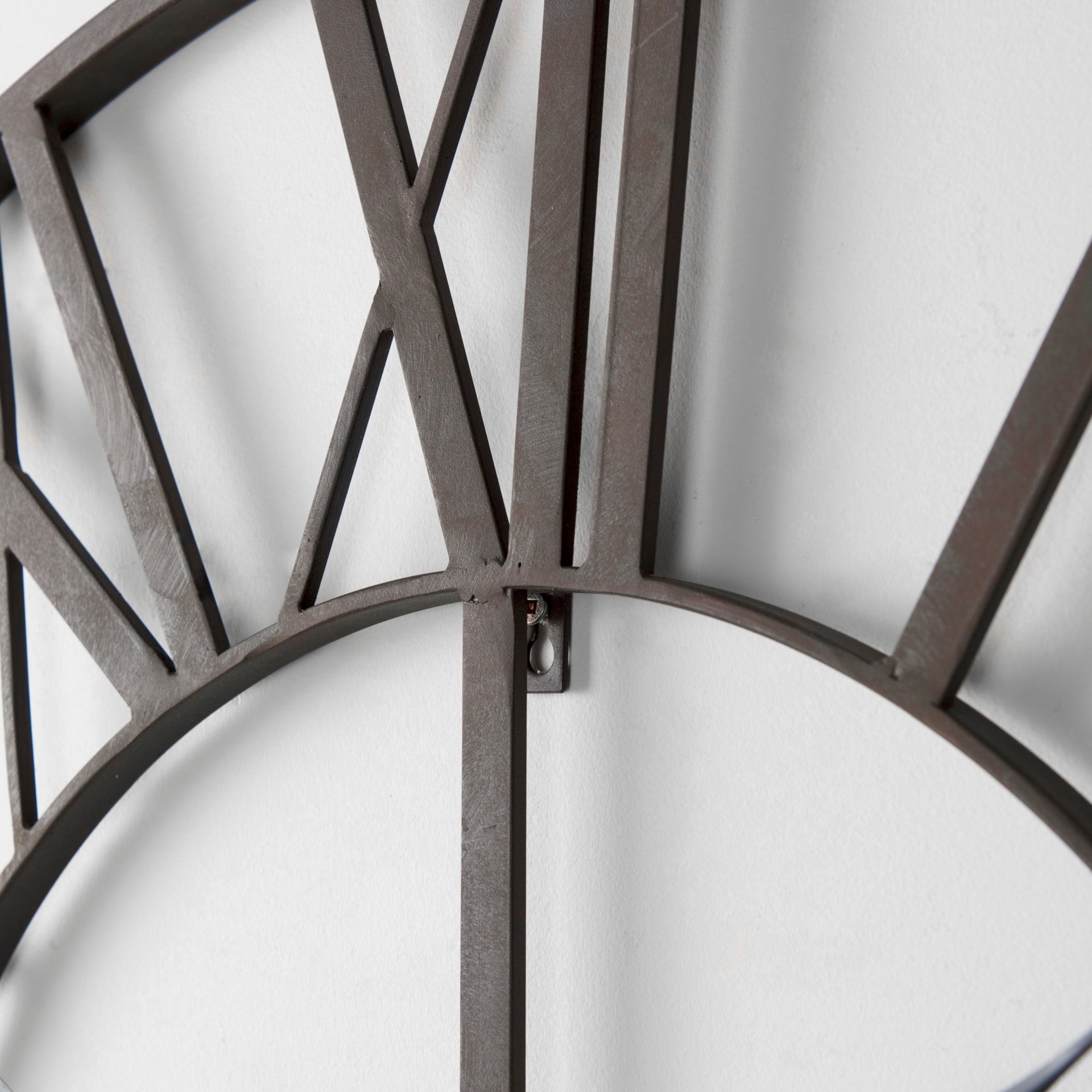 Pender Matte Black Iron 30 Round Wall Clock - 29.9W x 1.7D x 29.9H