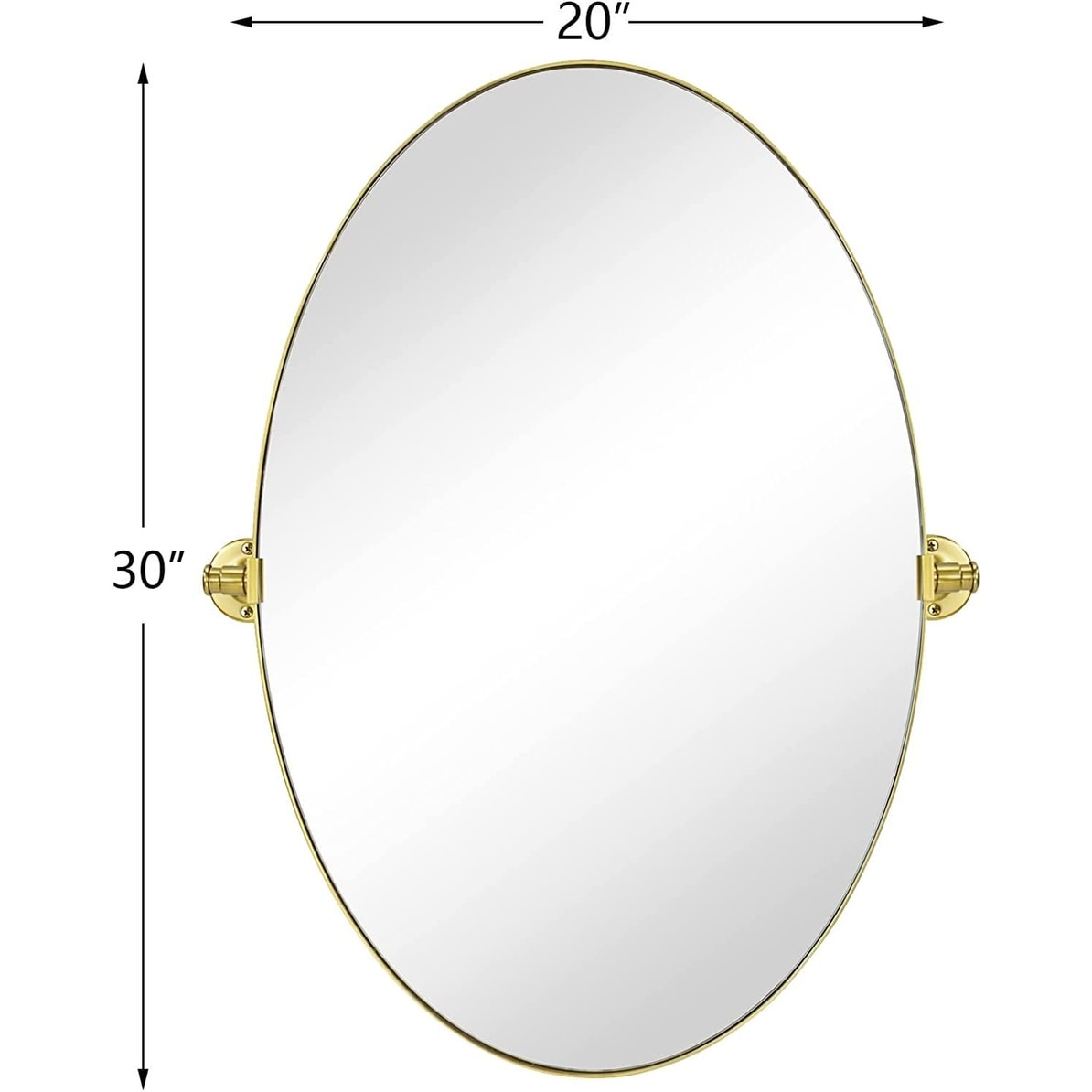 TEHOME Leni Oval Metal Wall Mirror