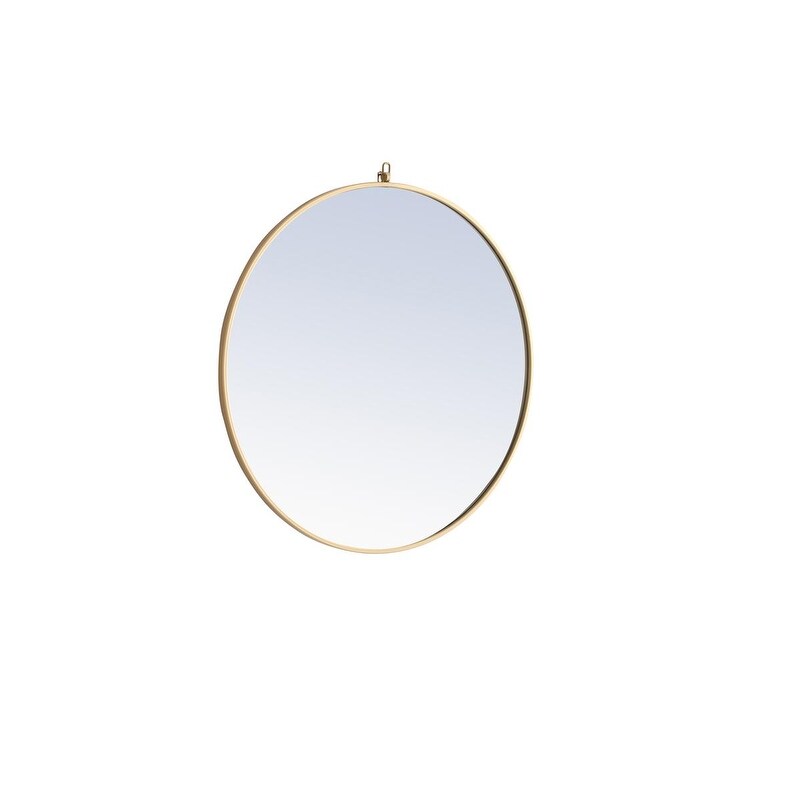 Carson Carrington Labbemala Metal Framed Round Wall Mirror