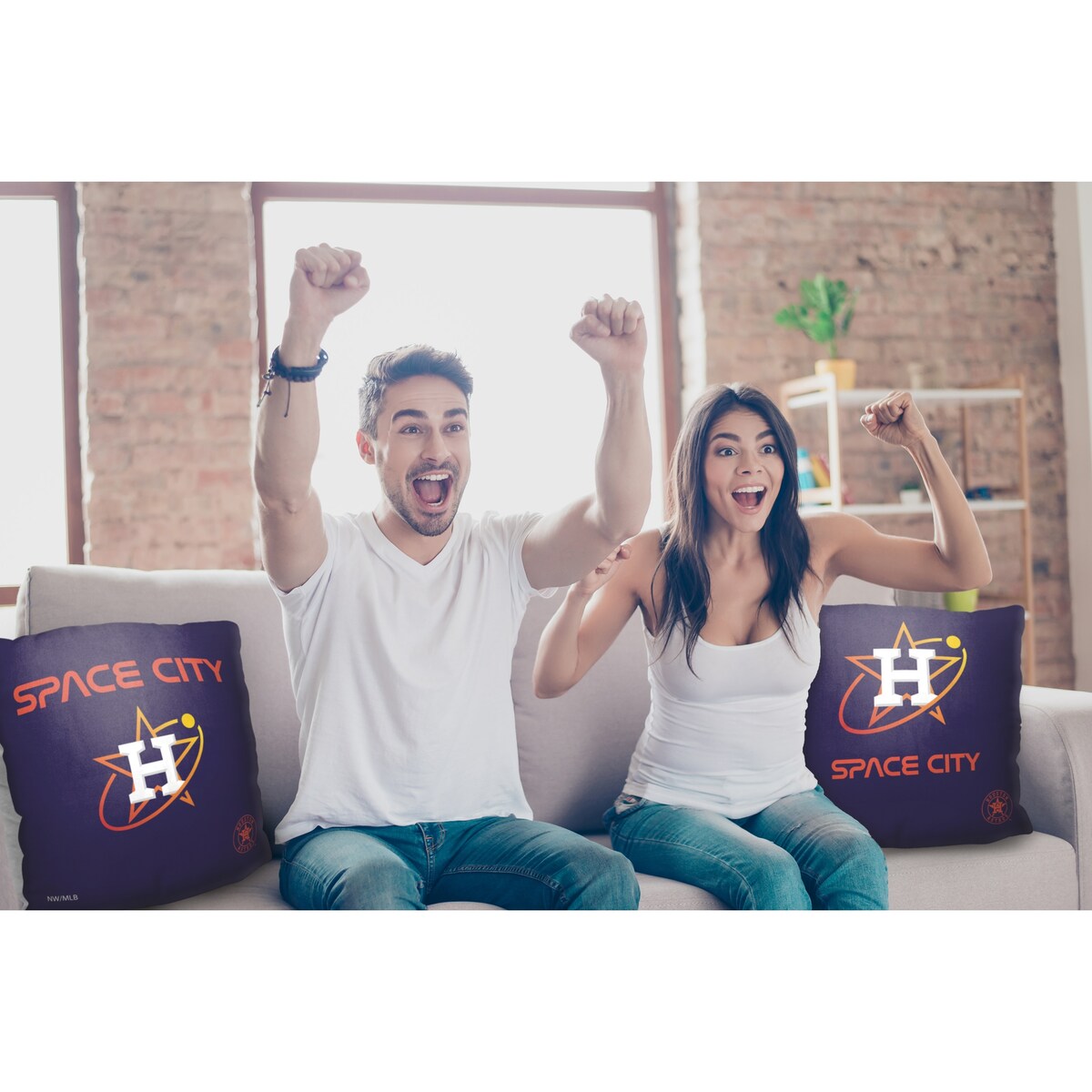 MLB Houston Astros City Connect 18 Inch Throw Pillow