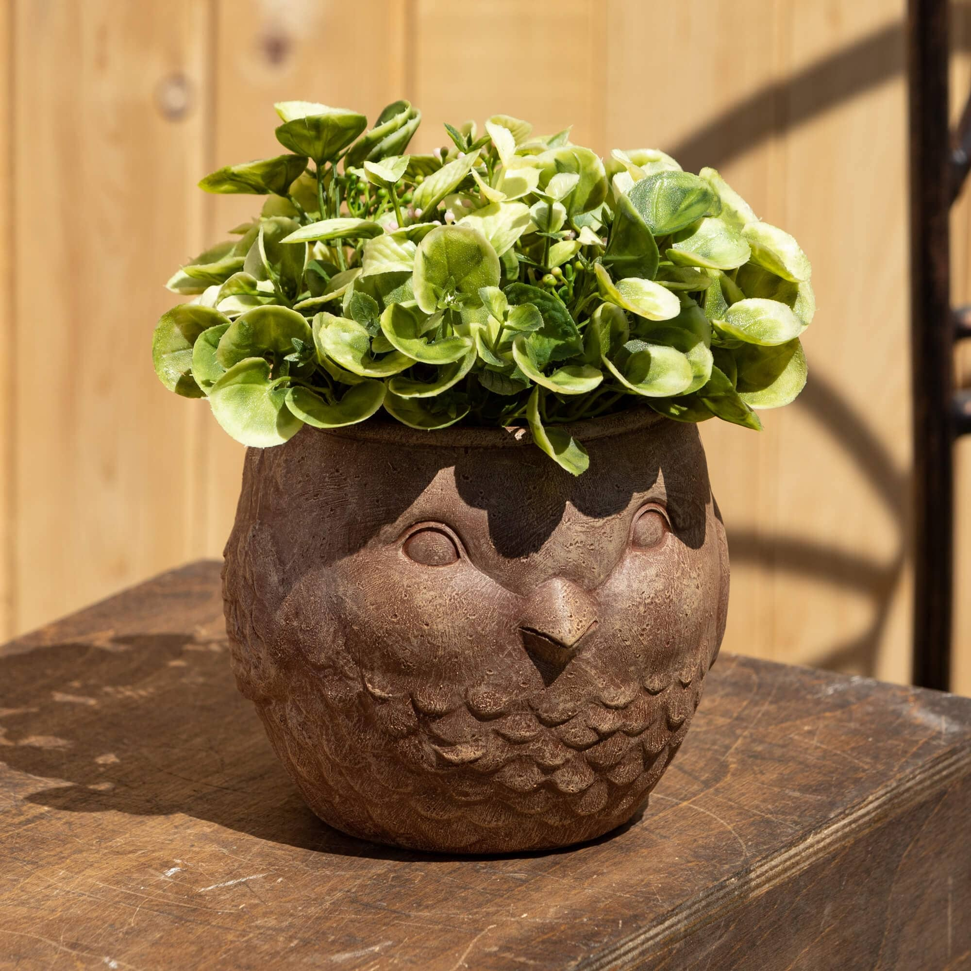 Sullivans Brown Outdoor Animal Planter, Resin