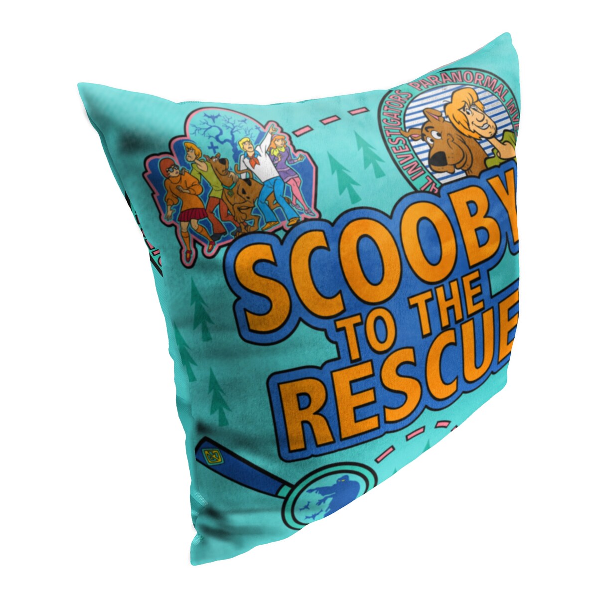 Scooby Doo Scooby to the Rescue Printed Throw Pillow - Blue