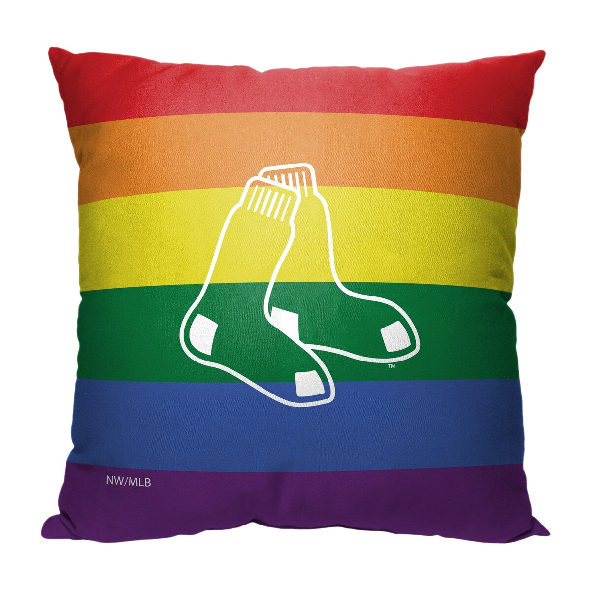 MLB Boston Red Sox Pride Series 18 Inch Throw Pillow