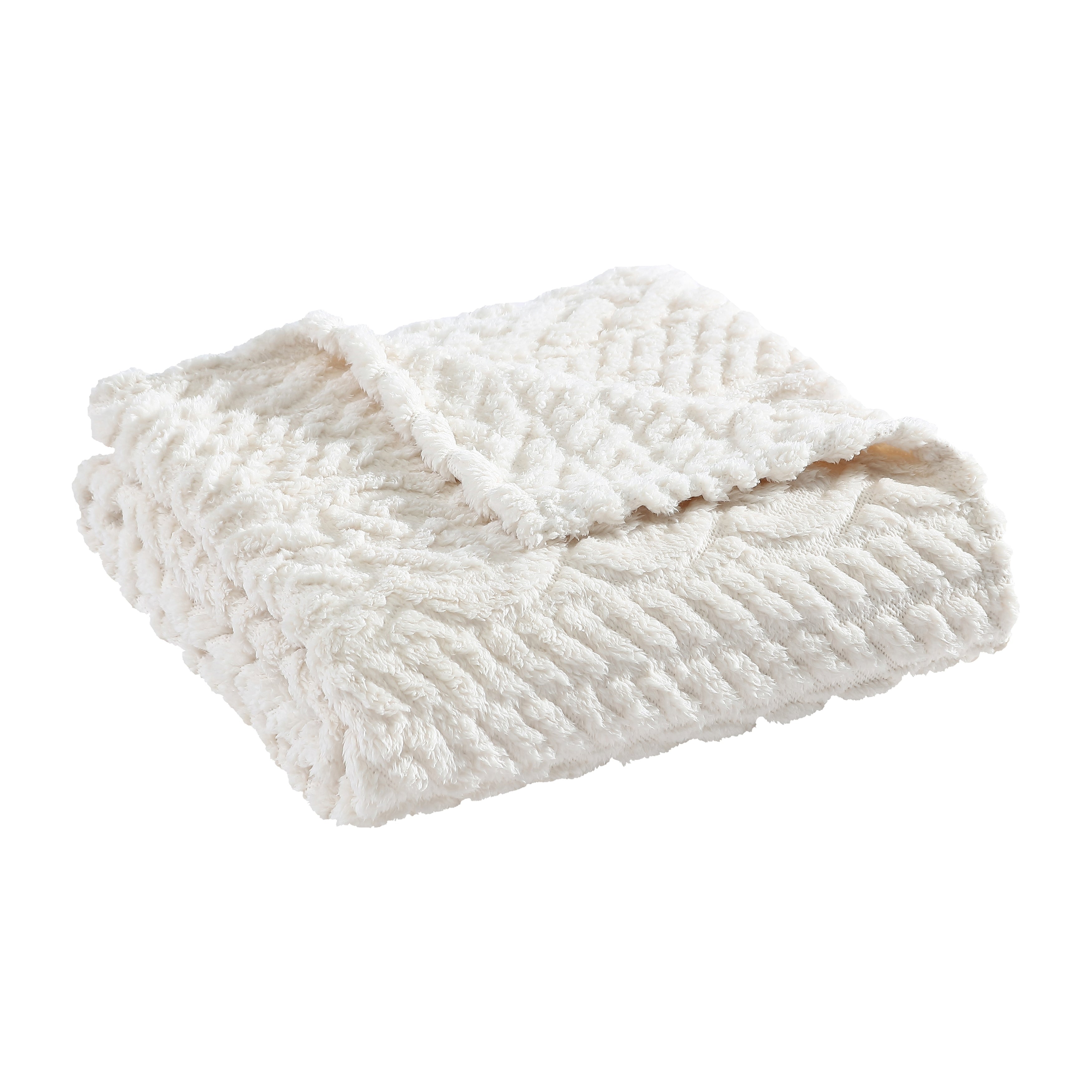 Nautica Declan Ultra Soft Plush Sherpa Throw Blanket