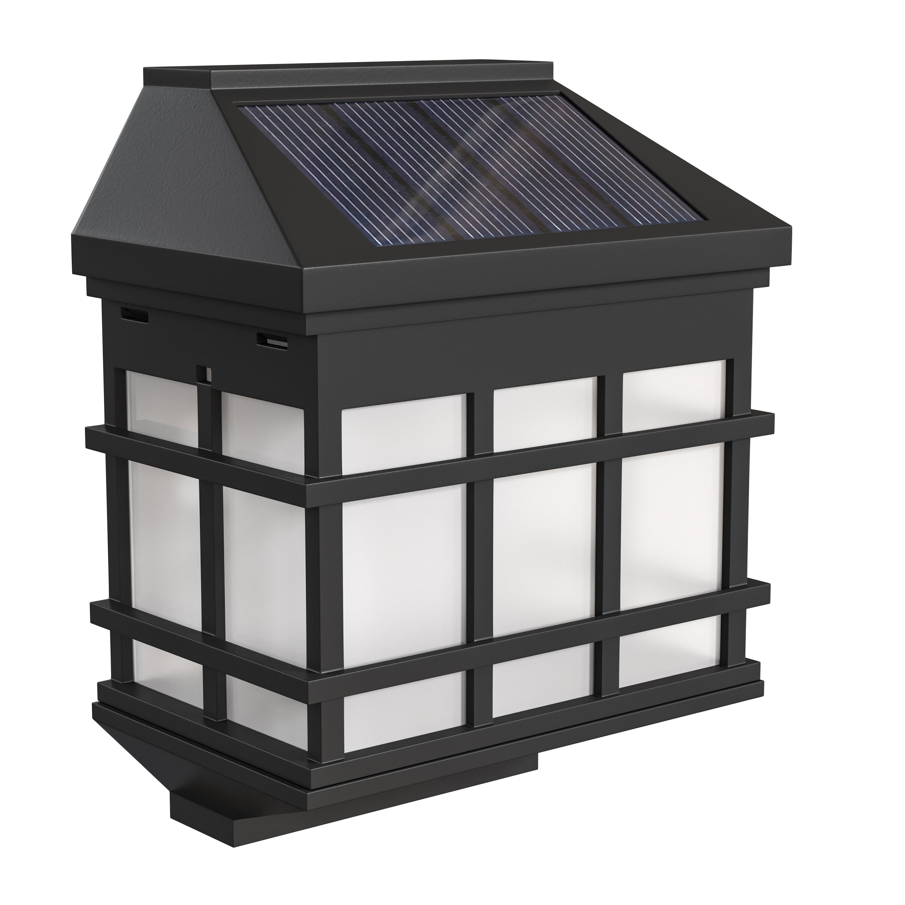 Decorative Wall Mount Solar Powered Lighting for Decks and Fencing - Set of 6