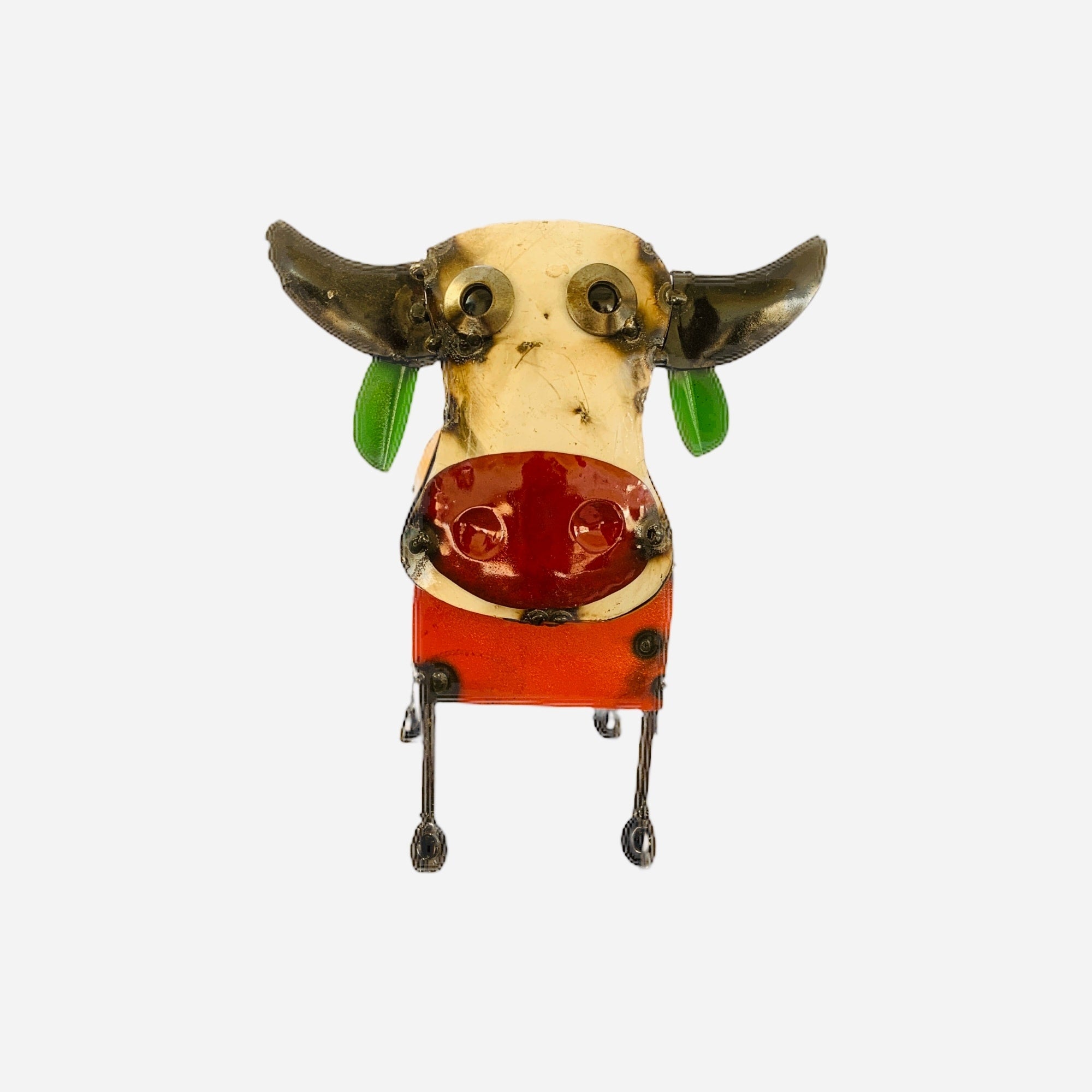 Rustic Arrow Colorful Mini Cow