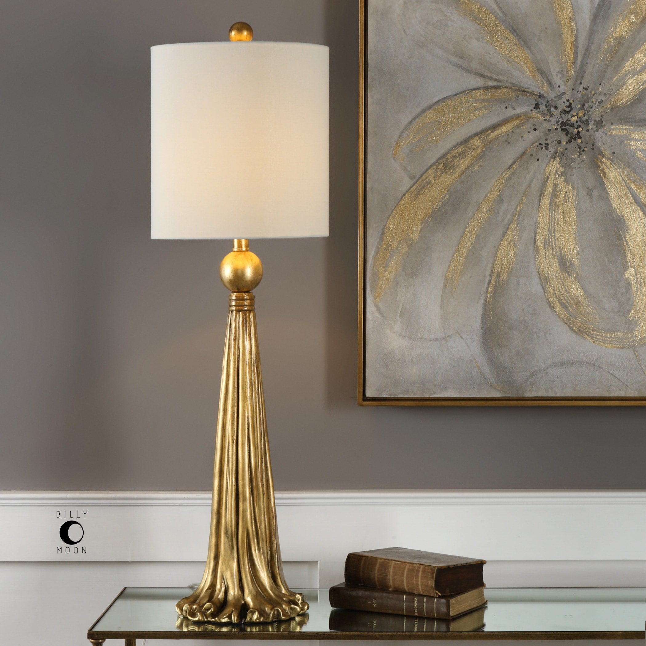 Uttermost Paravani Antiqued Metallic Gold 1-light Table Lamp