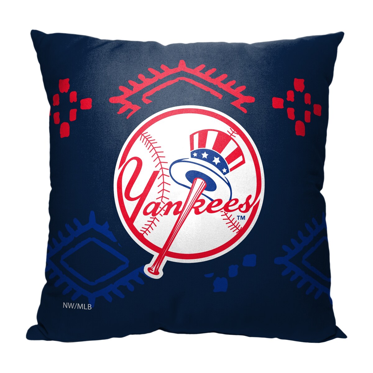 MLB New York Yankees Candy Skull 18 Inch Throw Pillow