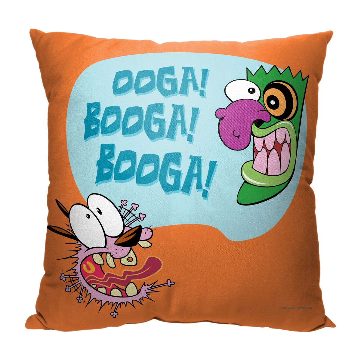 Cartoon Network Courage the Cowardly Dog Ooga Booga 18 Inch Throw Pillow