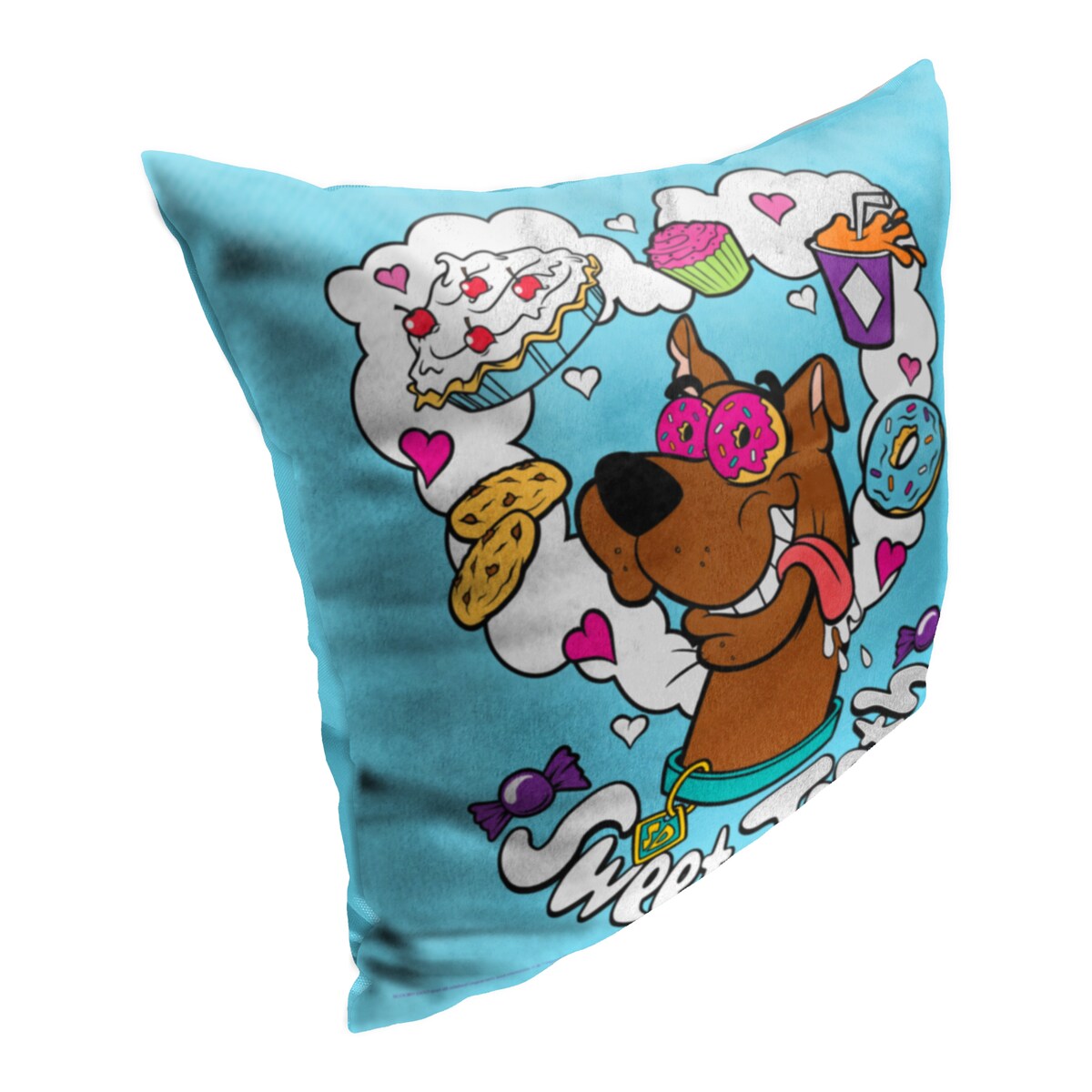 Scooby Doo Sweet Tooth Printed Throw Pillow - Blue