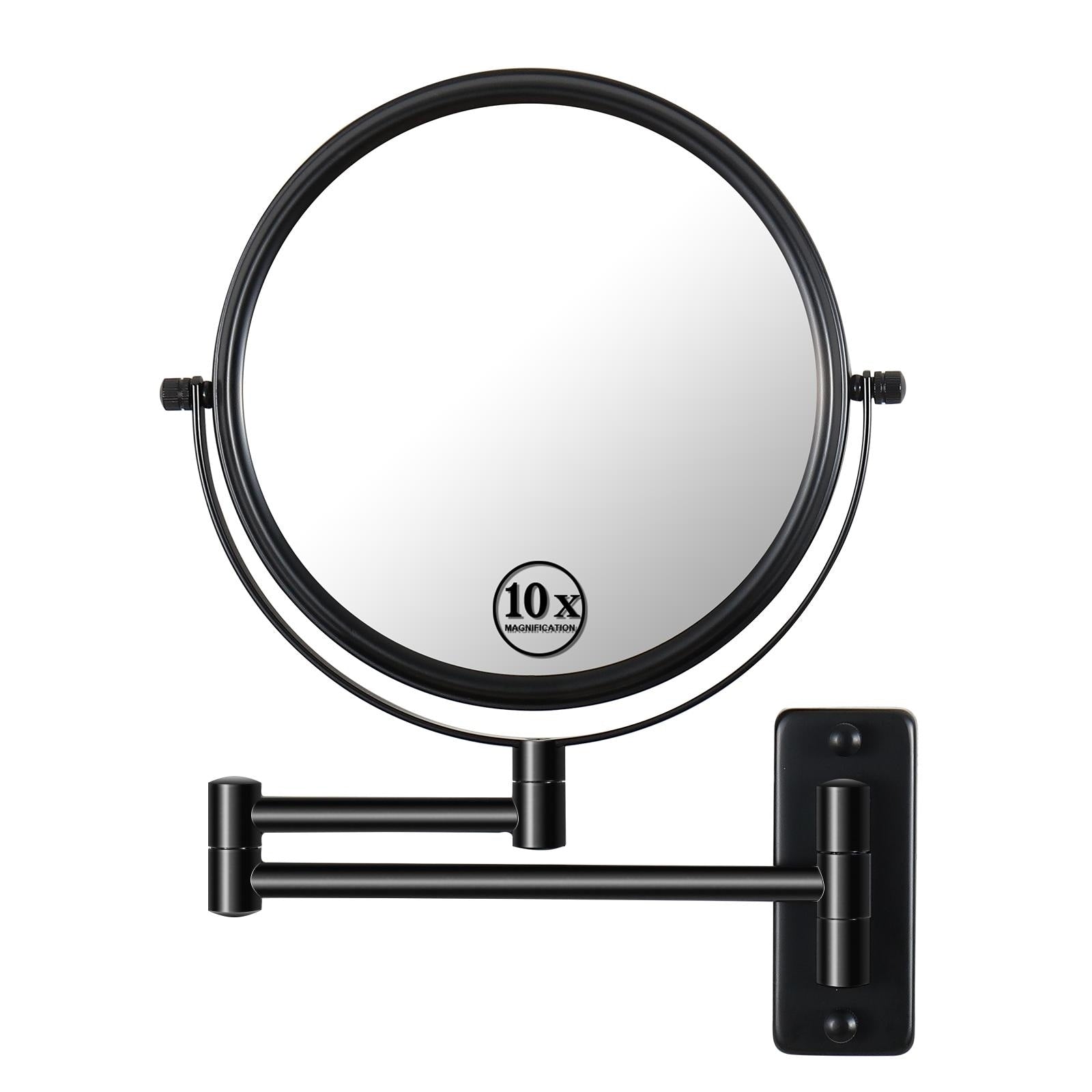 Wall Mounted Makeup Mirror 1x/10x Bathroom Mirror Reversible Double-Sided