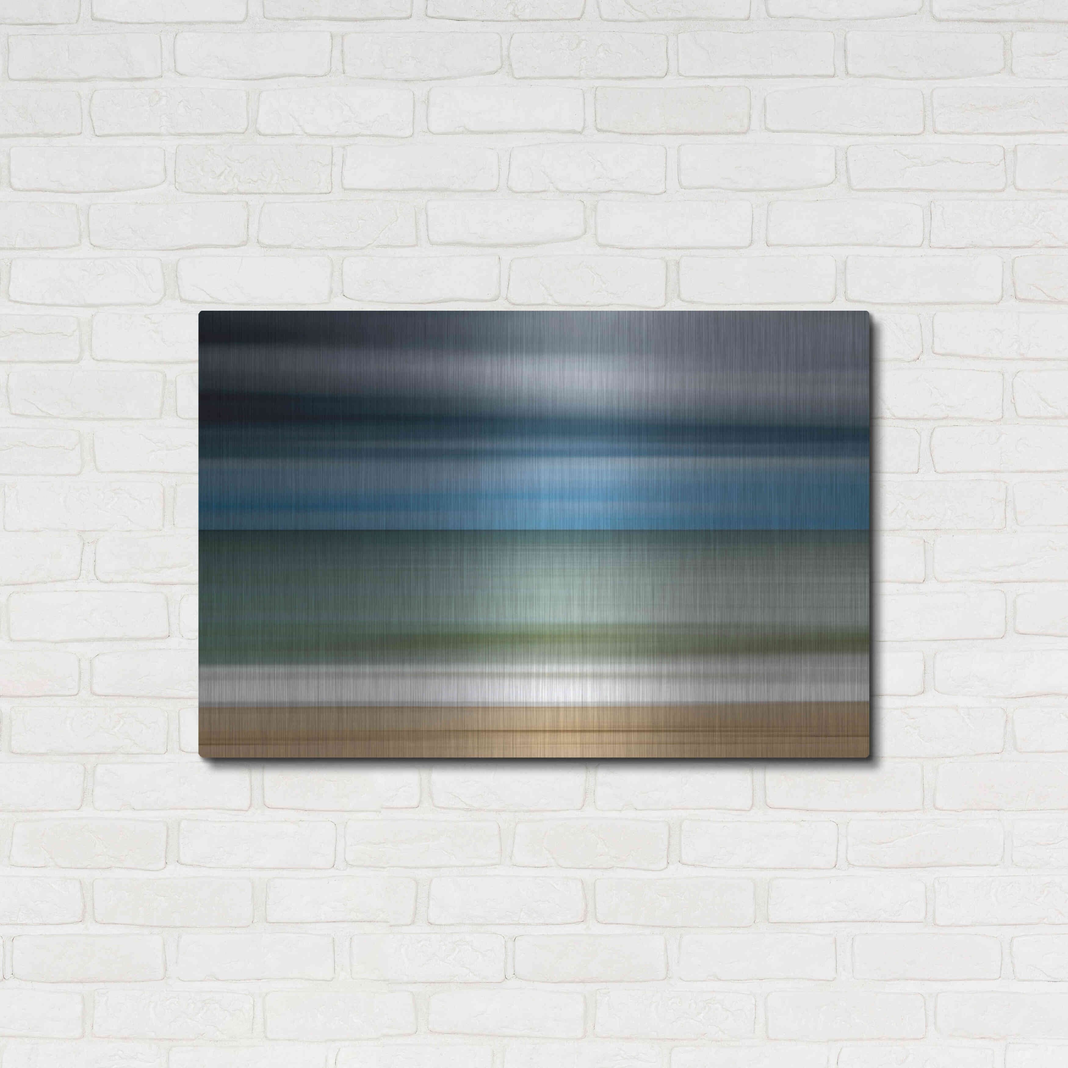 Luxe Metal Art 'Ocean Storm' by Katherine Gendreau, Metal Wall Art