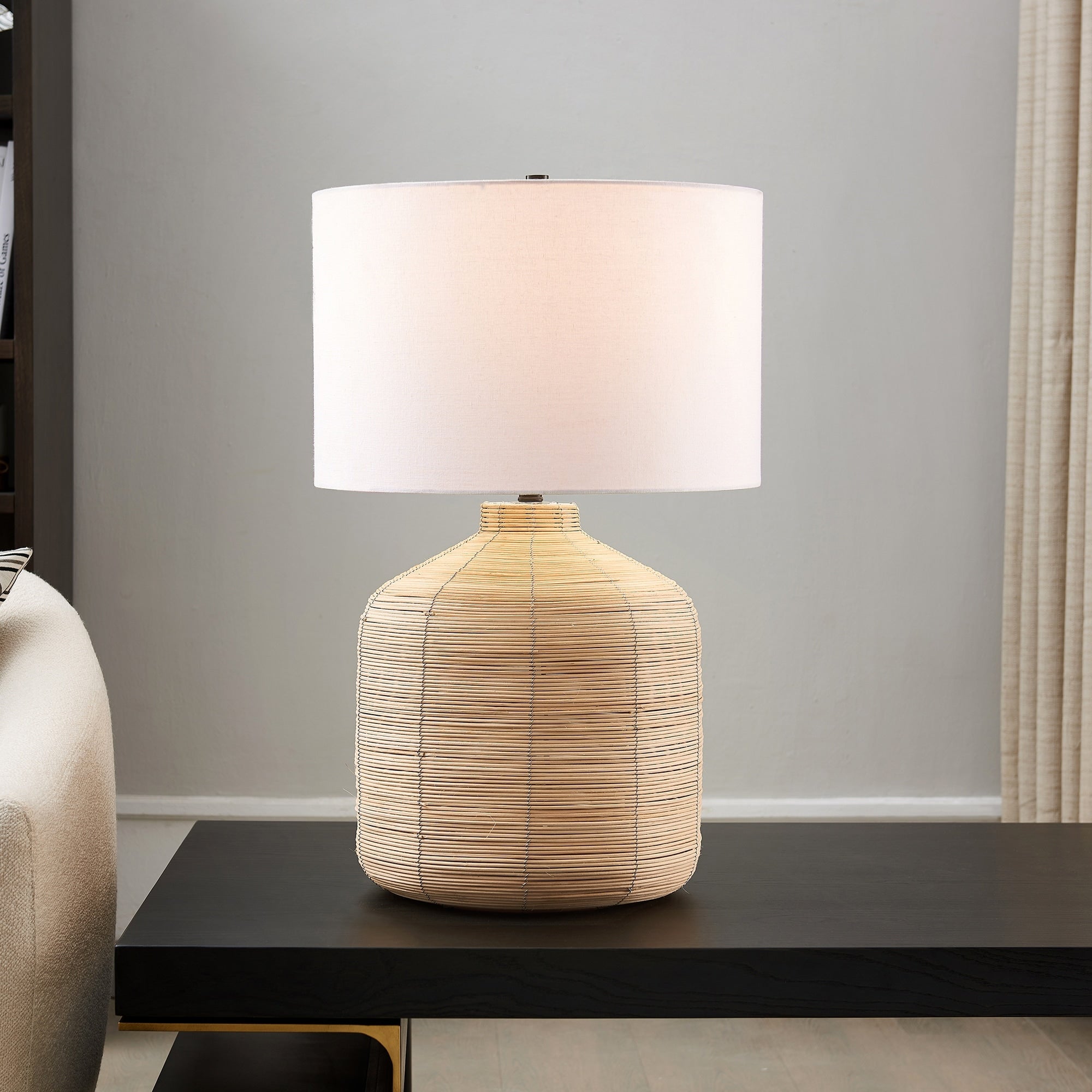 Jolina Rattan Table Lamp