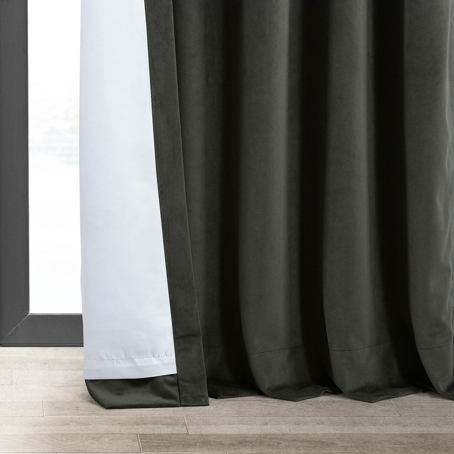 Exclusive Fabrics Signature Velvet Blackout Curtain 120 Inches Long (1 Panel)