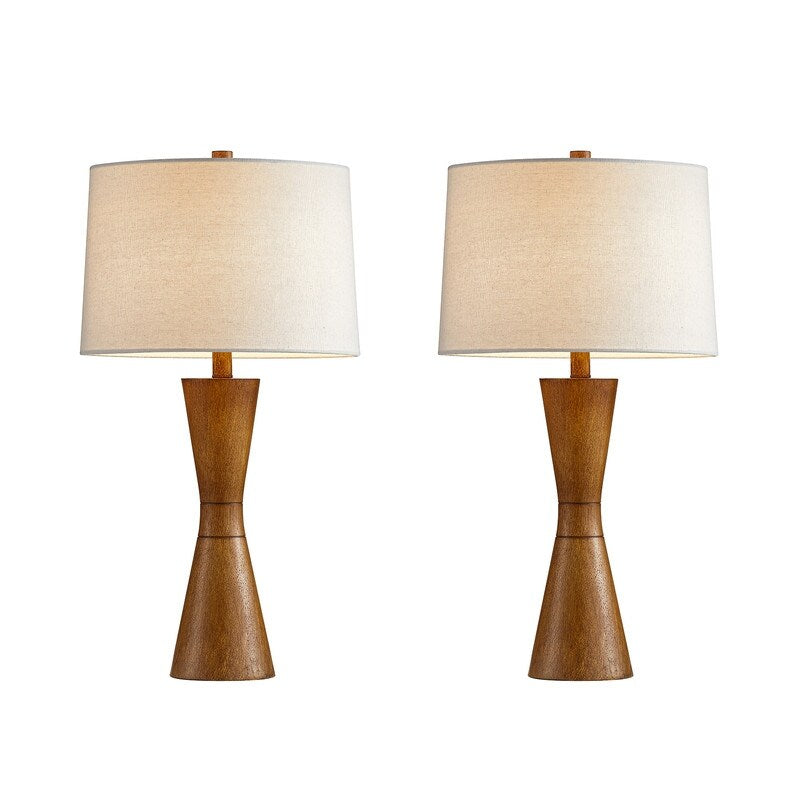 KAWOTI 27 Distressed Table Lamp Set (Set of 2)