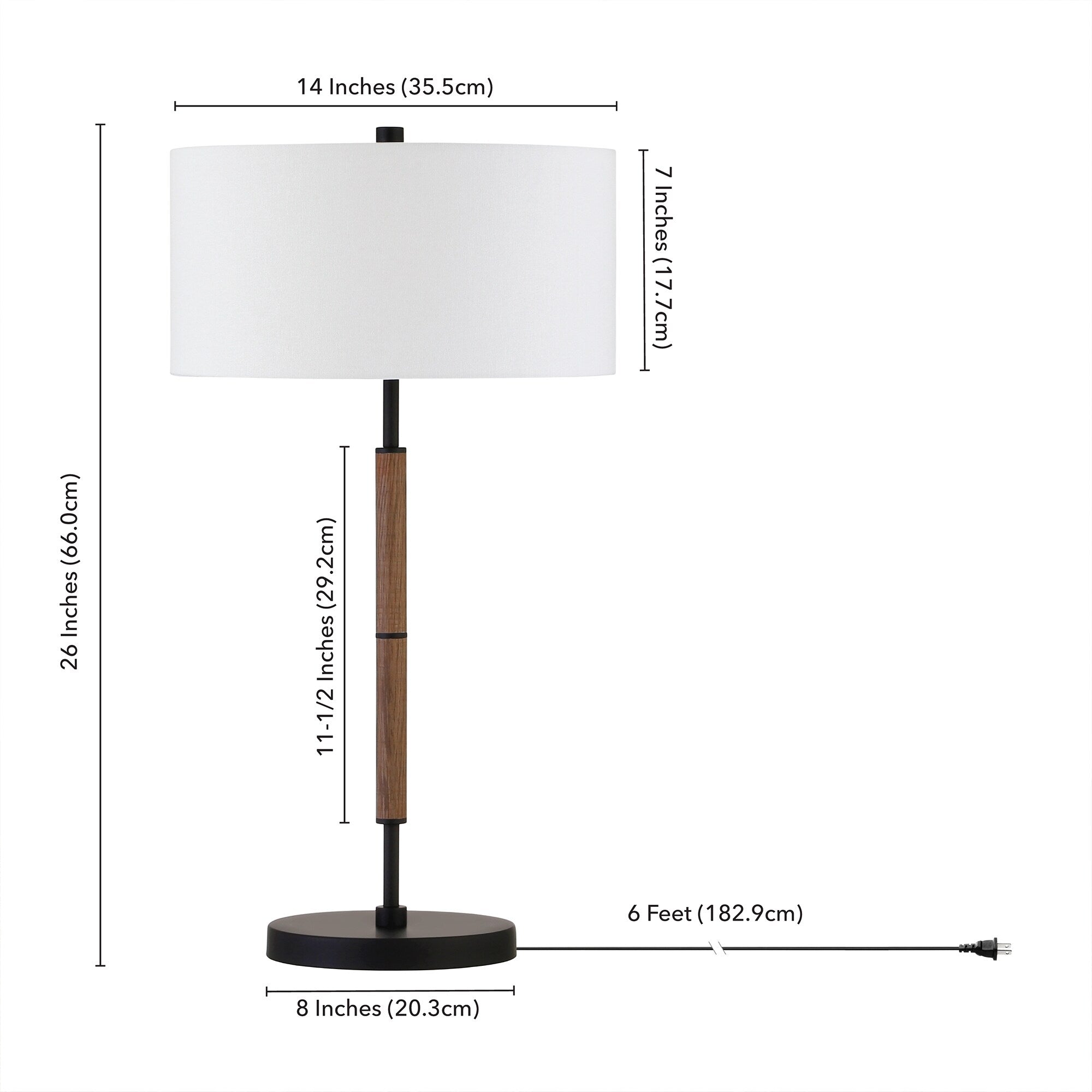 Simone 2-Light Table Lamp