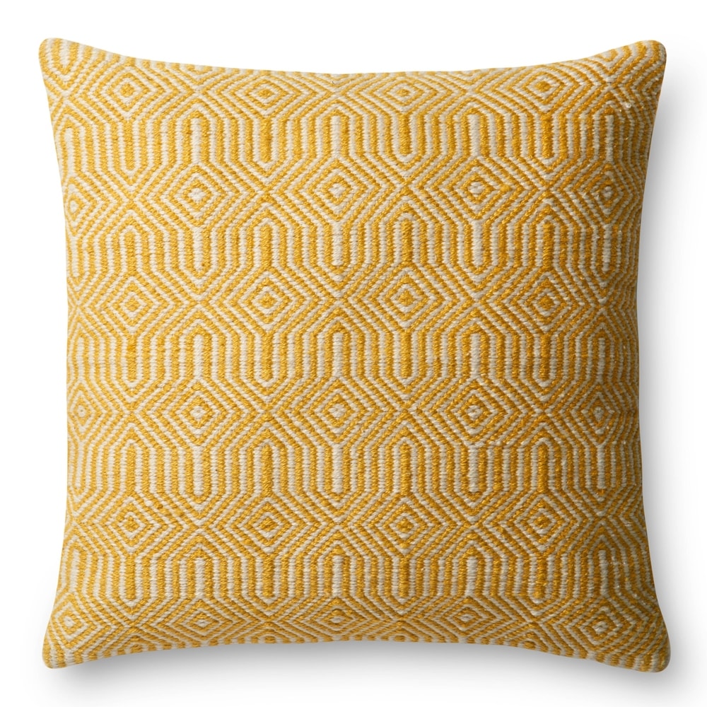 22-inch Indoor/Outdoor Geometric Throw Pillow OR Cover