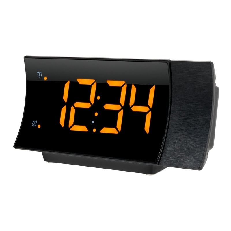 La Crosse Technology Curved LED Projection Alarm with Radio