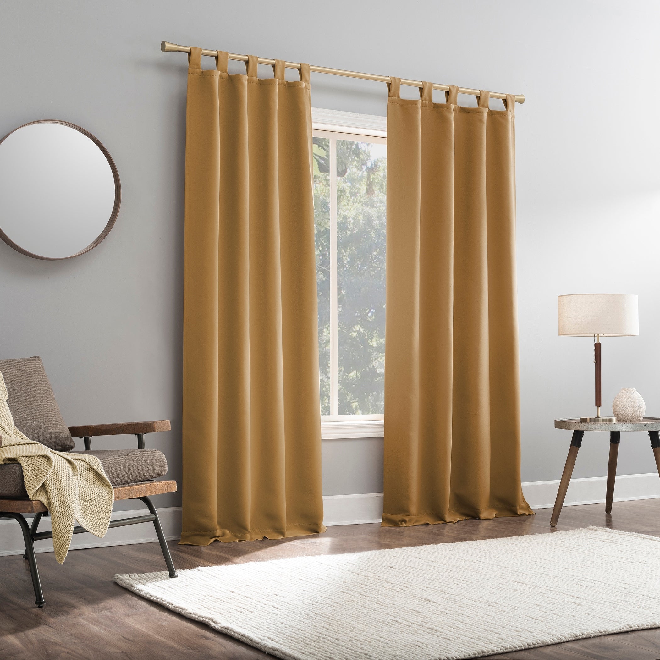 Sun Zero Hayden Energy Saving Blackout Tab Top 1-Piece Curtain Panel, Single Panel