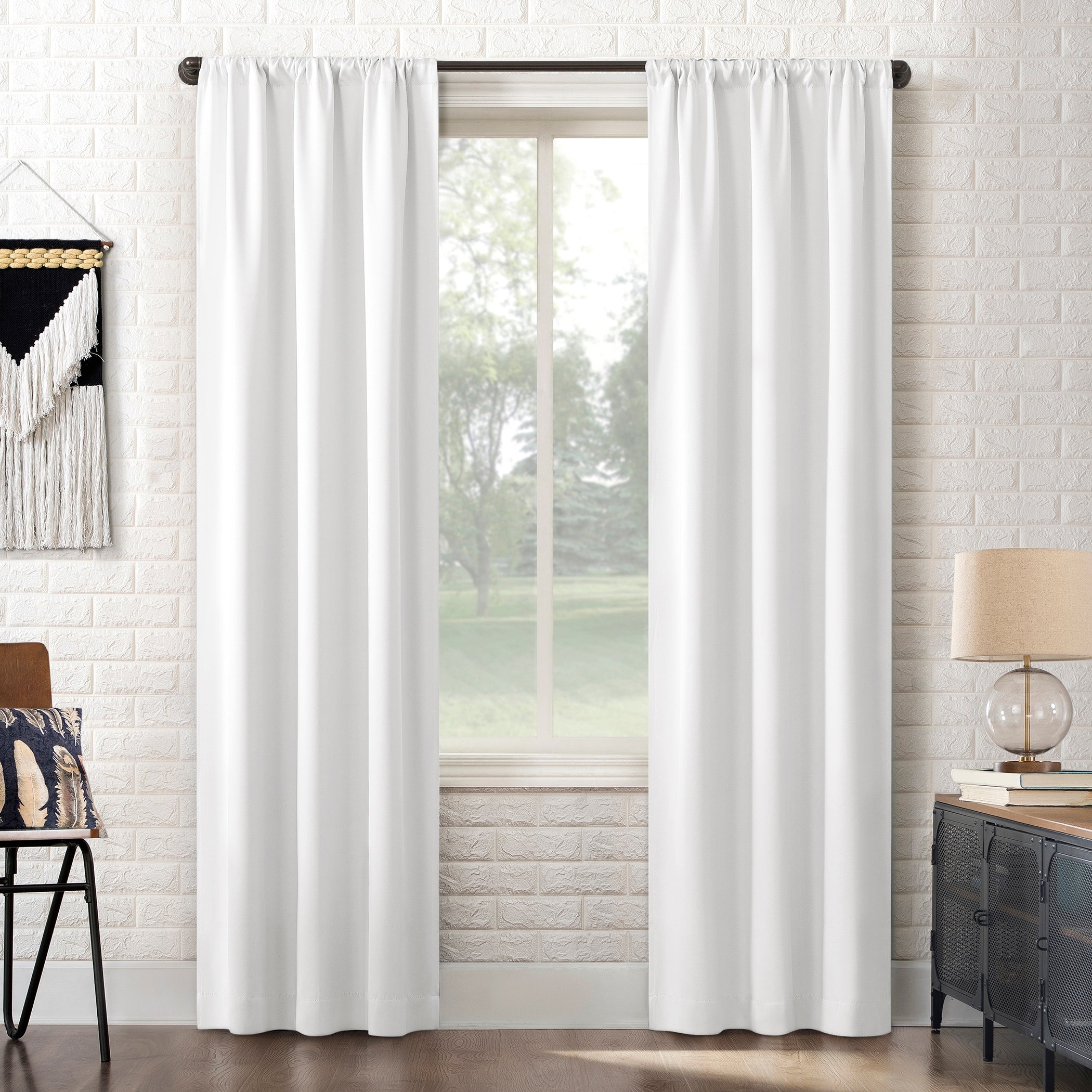 Sun Zero Bergen Theater Grade Extreme Total Blackout Rod Pocket 1-Piece Curtain Panel, Single Panel