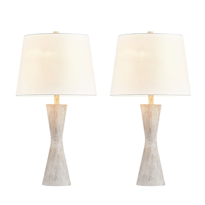 KAWOTI 27 Distressed Table Lamp Set (Set of 2)