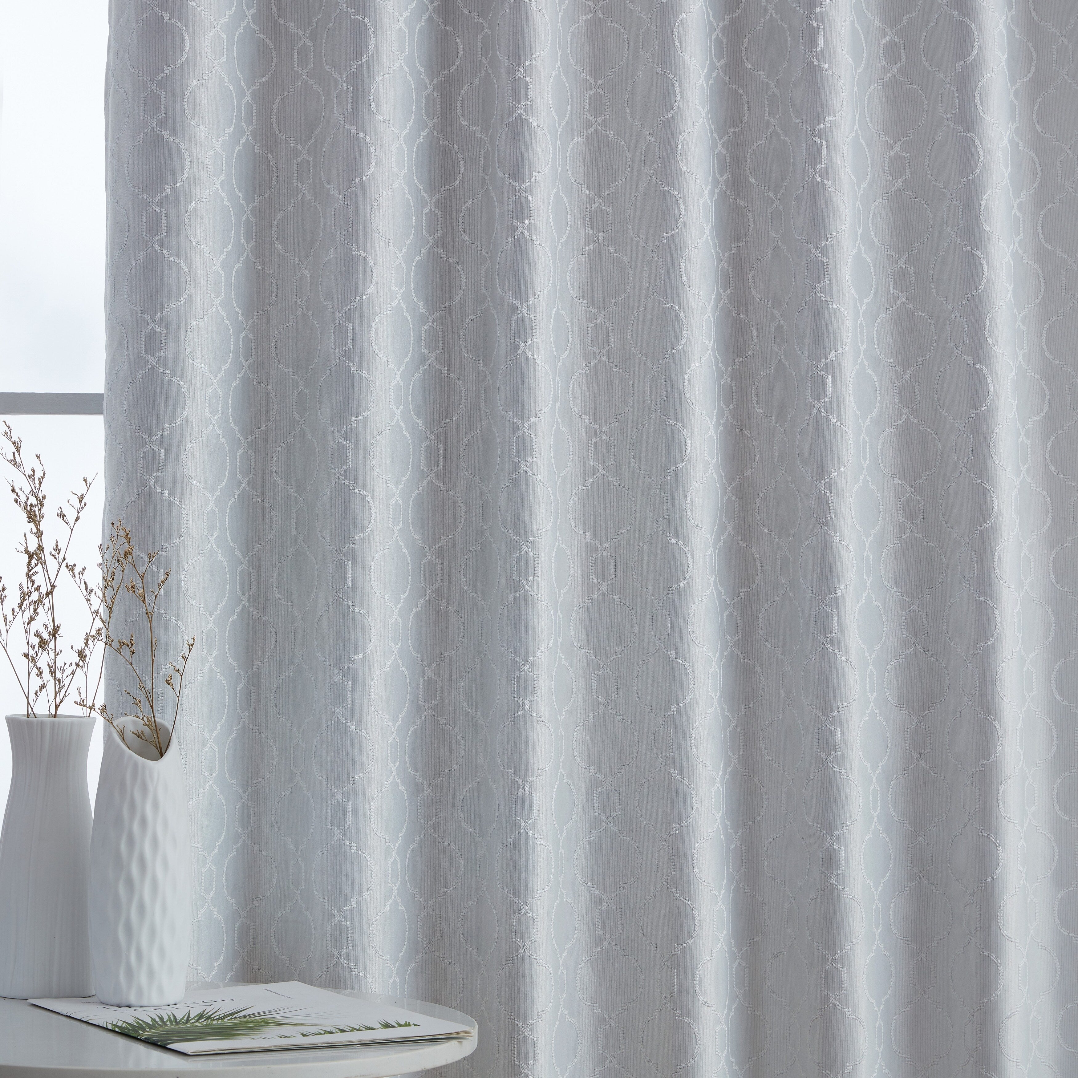 HLC.me Franklin Moroccan 100% Complete Blackout Thermal Insulated Energy Savings Back Tab Rod Pocket Curtain, 2 Panels