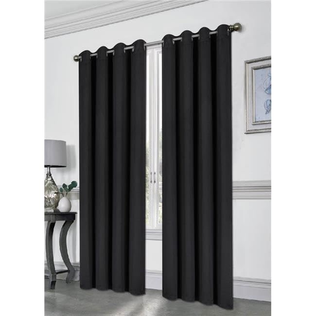 Blackout Window Curtain Panel, Grommet Drapes, 54x84 Tessa Single Panel