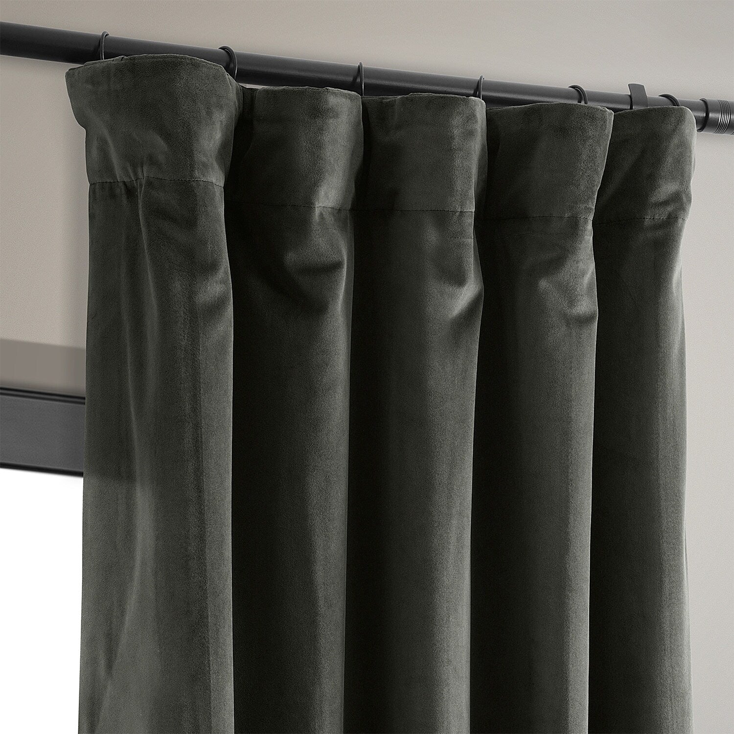 Exclusive Fabrics Signature Velvet Blackout Curtain 120 Inches Long (1 Panel)