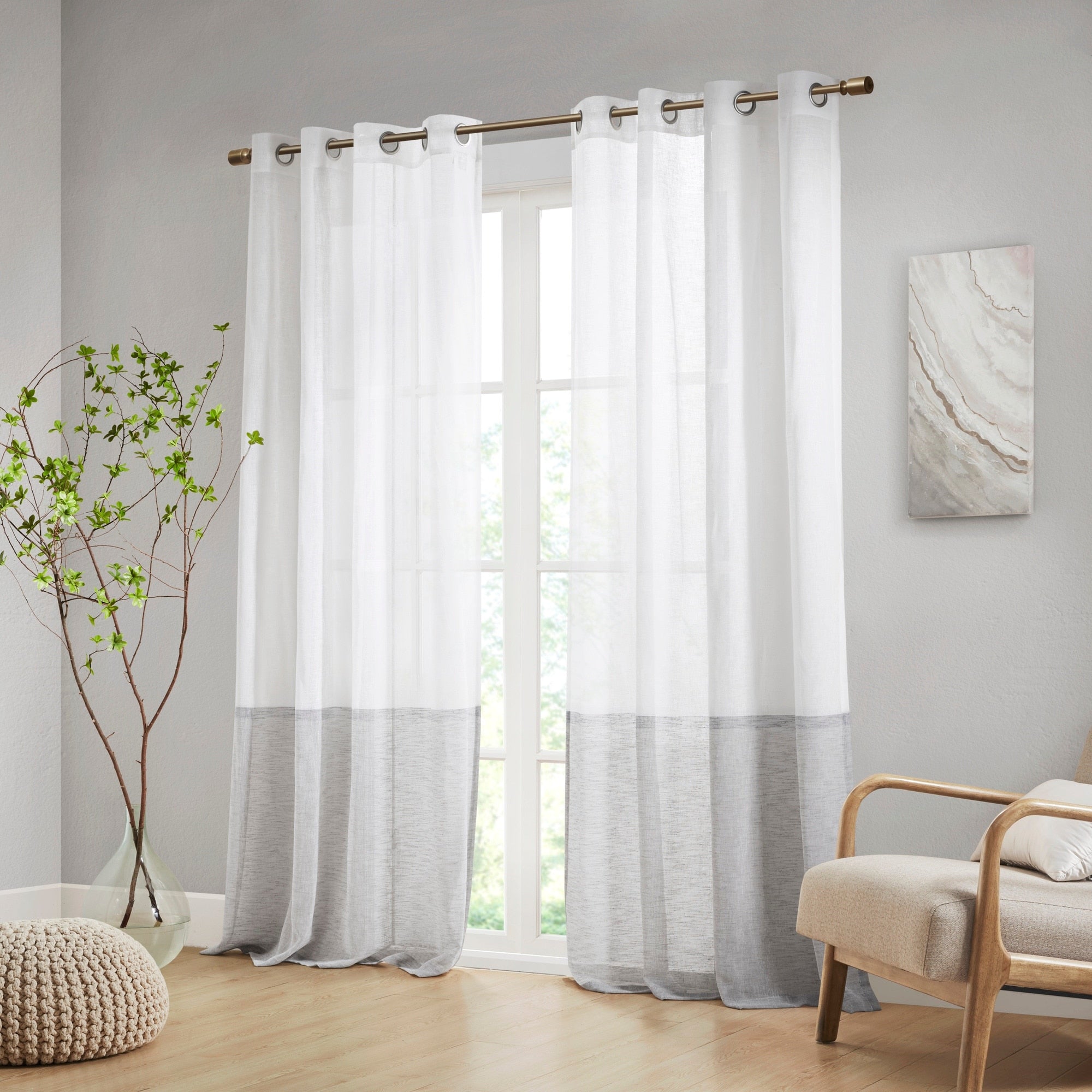 Croscill Casual Romo Dual-colored Curtain Panel (Single)