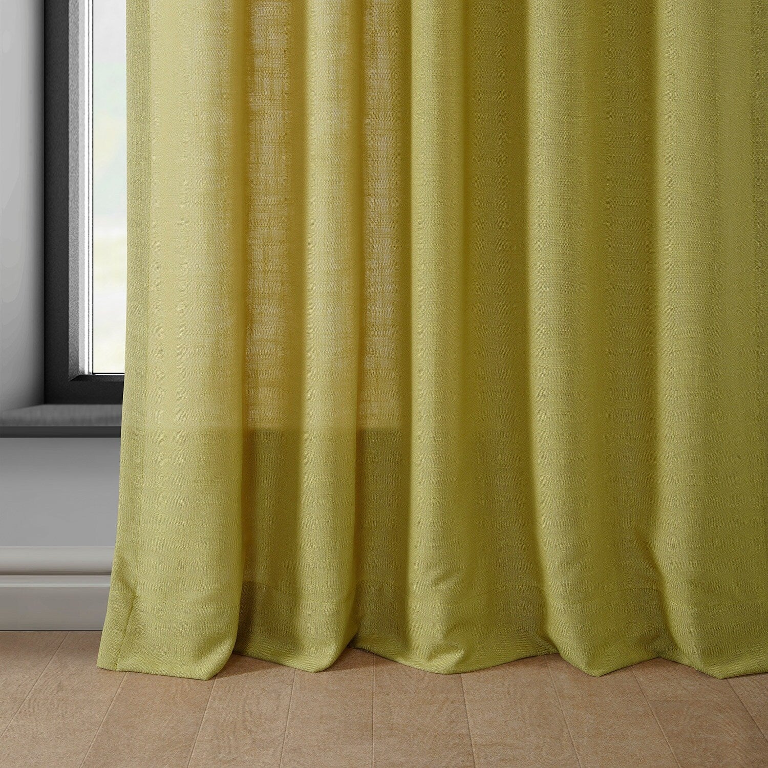 Exclusive Fabrics Classic Faux Linen Curtain (1 Panel)