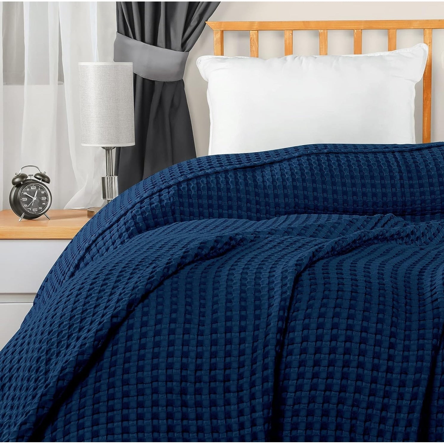 Cotton Waffle Blanket - Kingsize