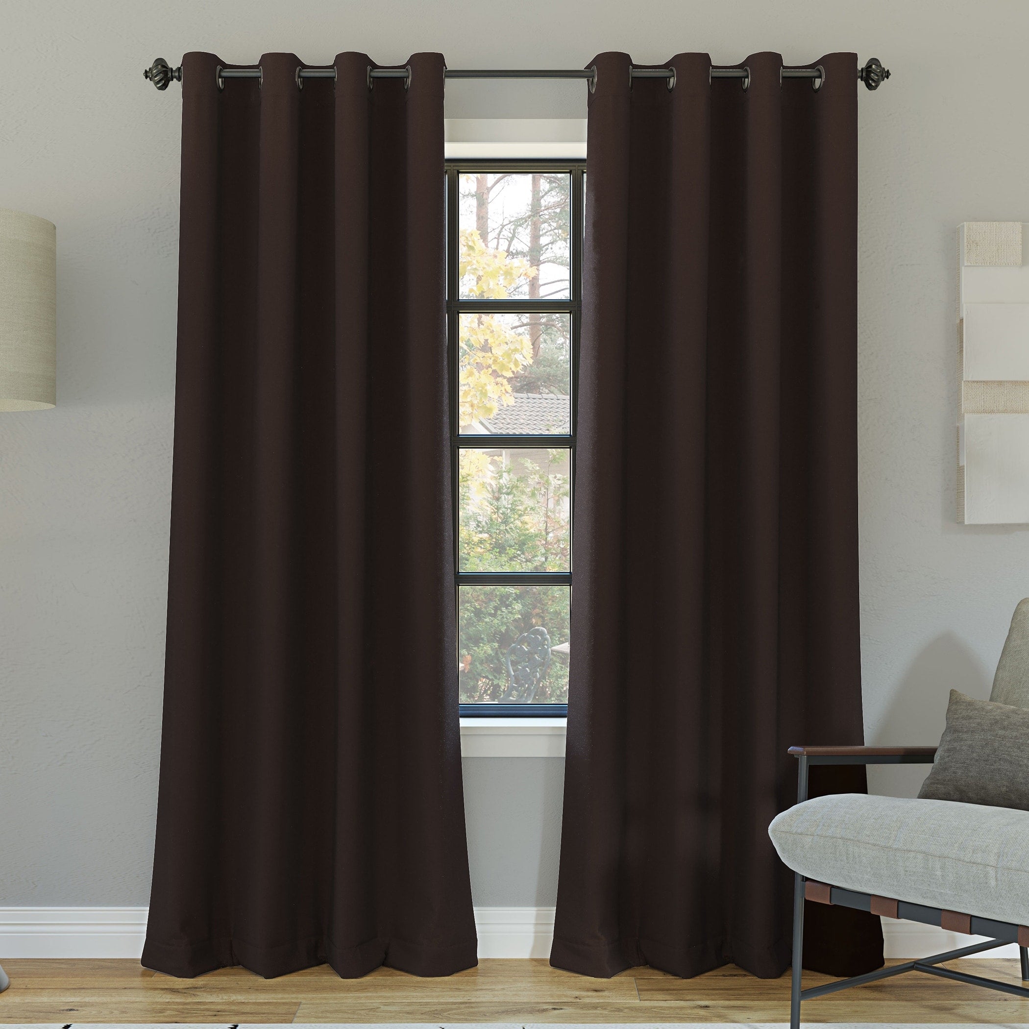 Sun Zero Oslo Theater Grade Extreme Total Blackout Grommet 1-Piece Curtain Panel, Single Panel