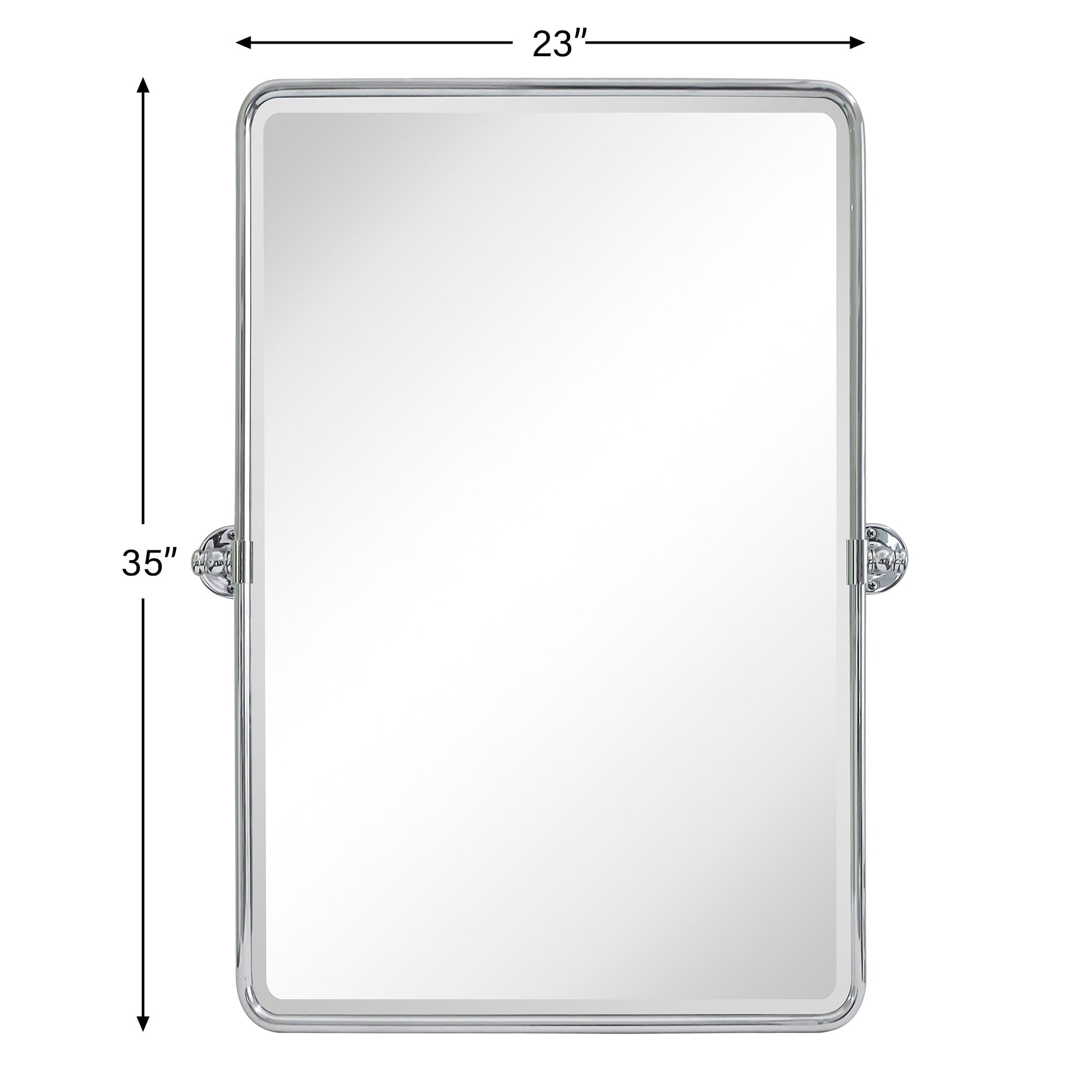 TEHOME Woodvale Rectangle Vertical Metal Wall Mirrors