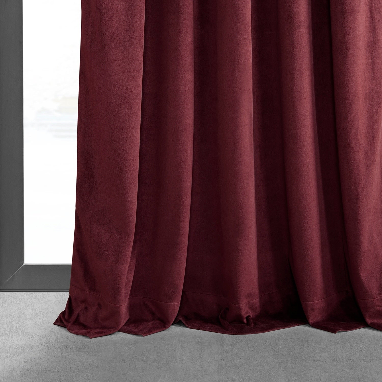 Exclusive Fabrics Signature Pleated Blackout Velvet Curtain (1 Panel)