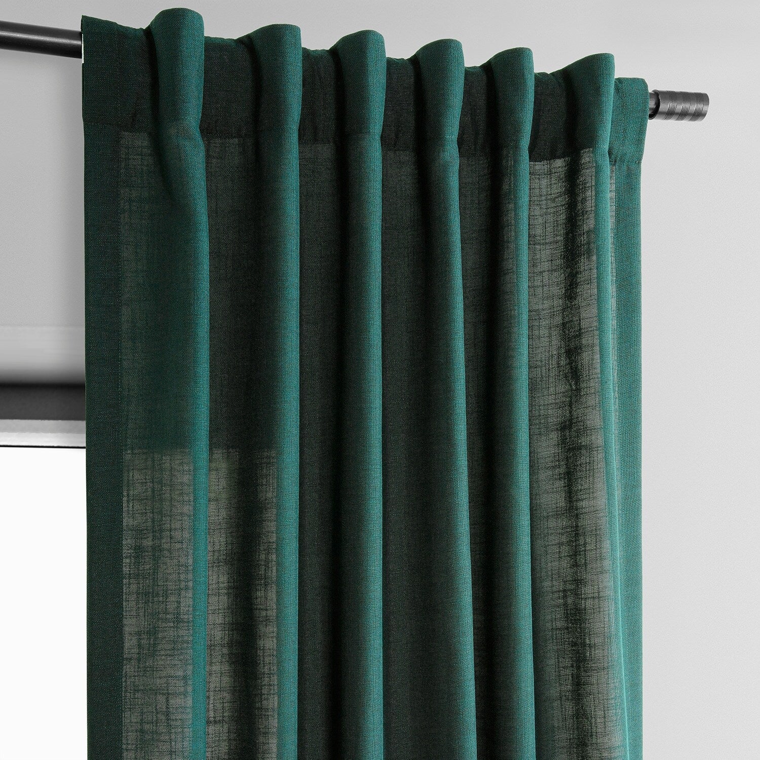 Exclusive Fabrics Classic Faux Linen Curtain (1 Panel)