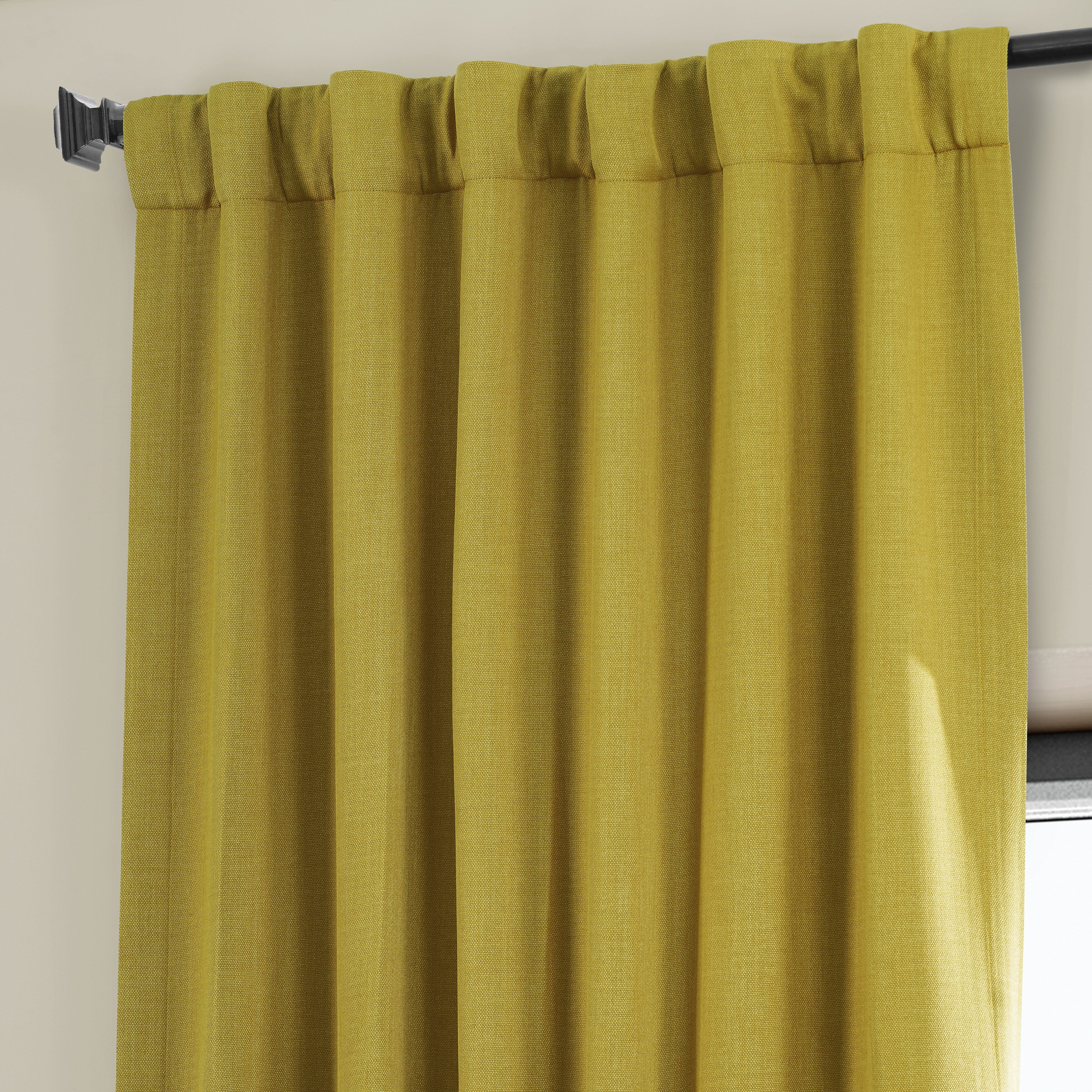 Exclusive Fabrics Faux Linen Room Darkening Curtain (1 Panel)