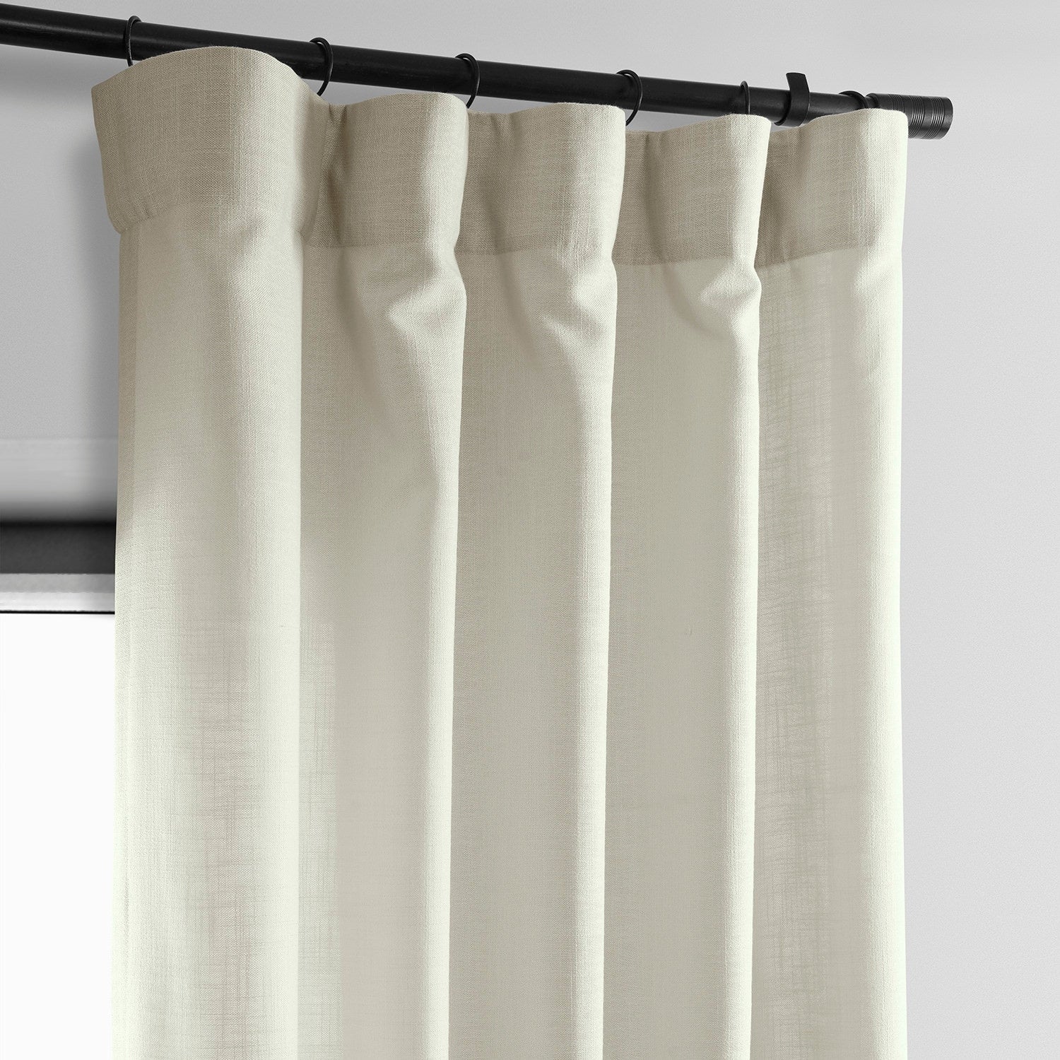 Exclusive Fabrics Classic Faux Linen Curtain (1 Panel)