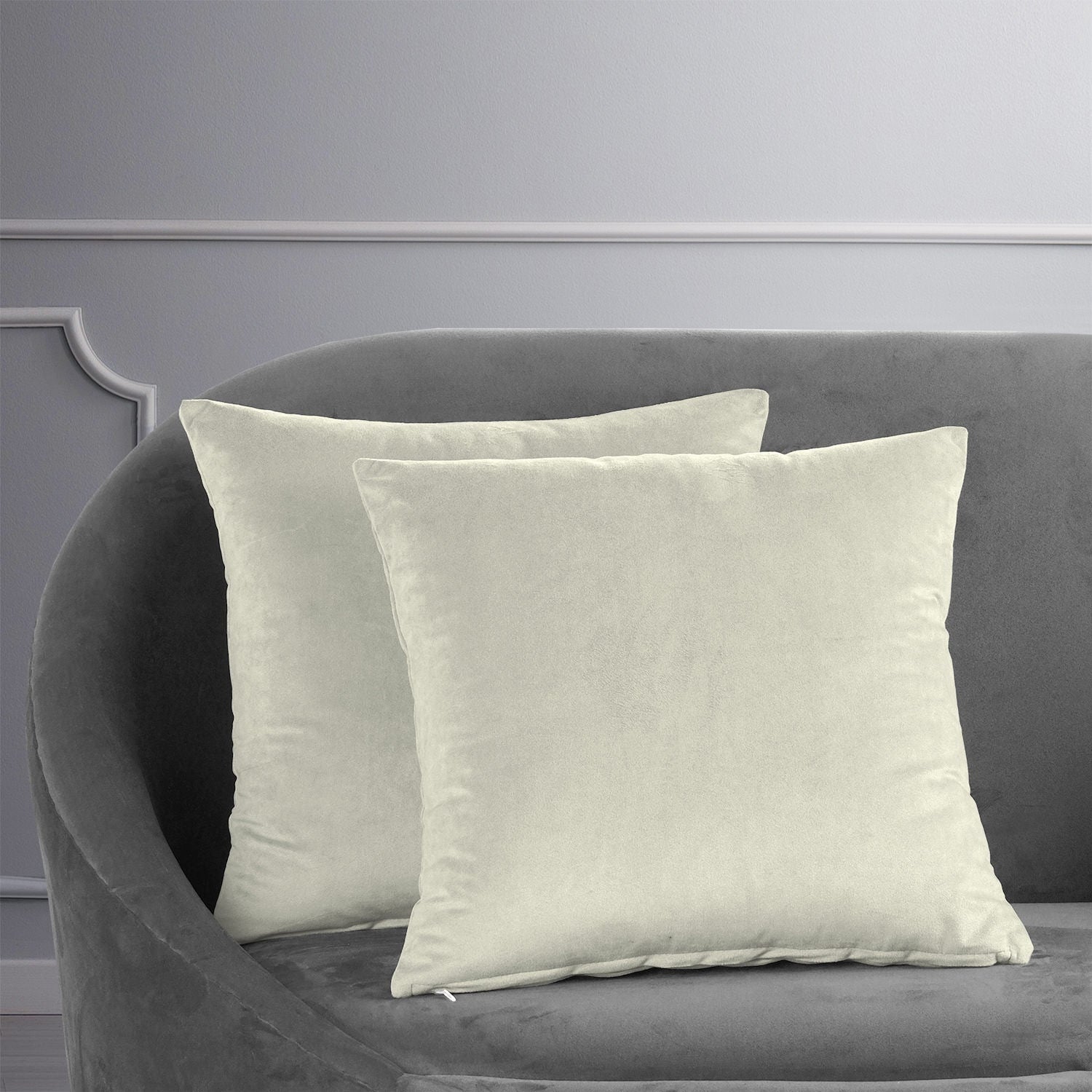 Exclusive Fabrics Signature Velvet Cushion Cover (Set of 2)