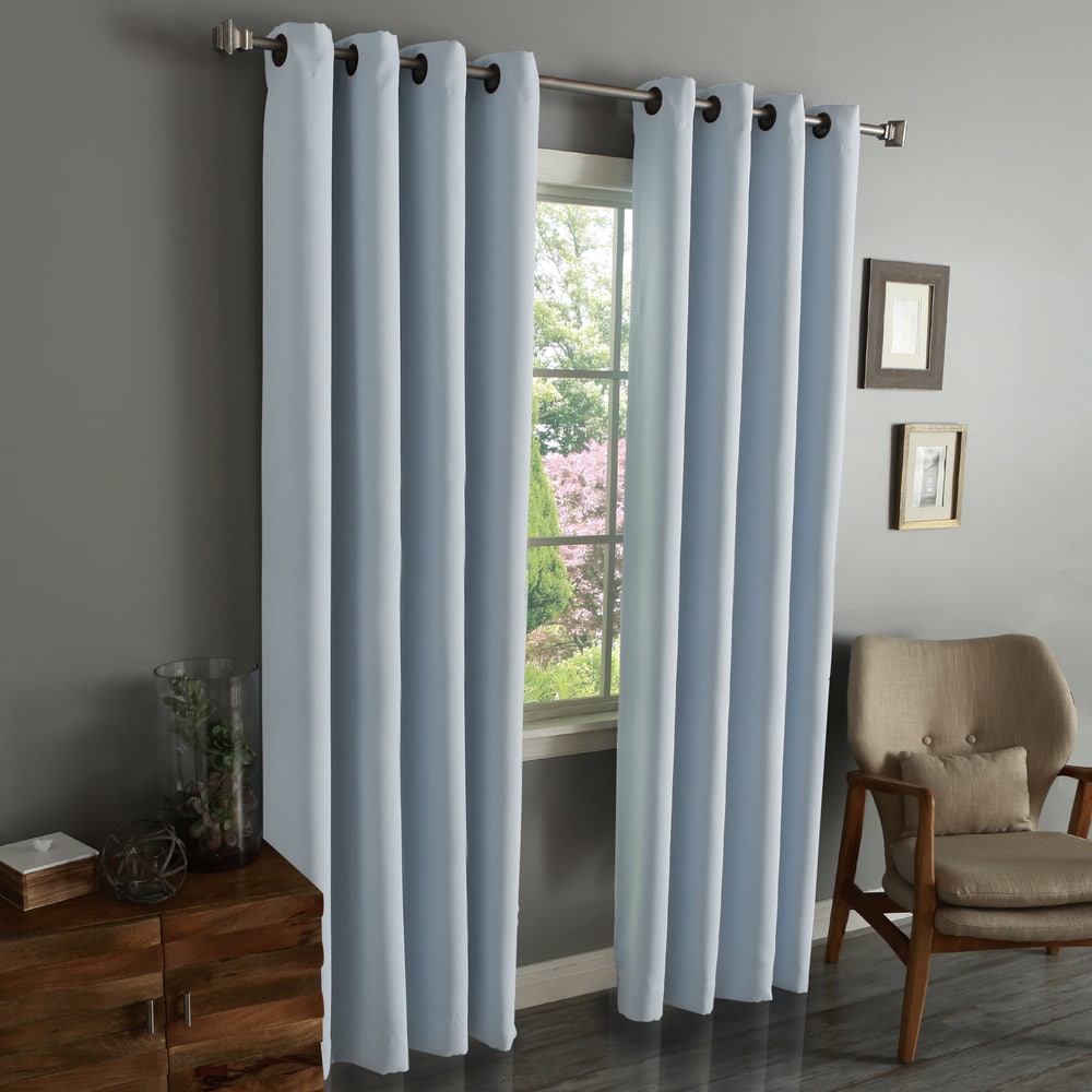 Aurora Home Grommet-top Insulated Blackout Curtain Panel Pair - 52 x 120