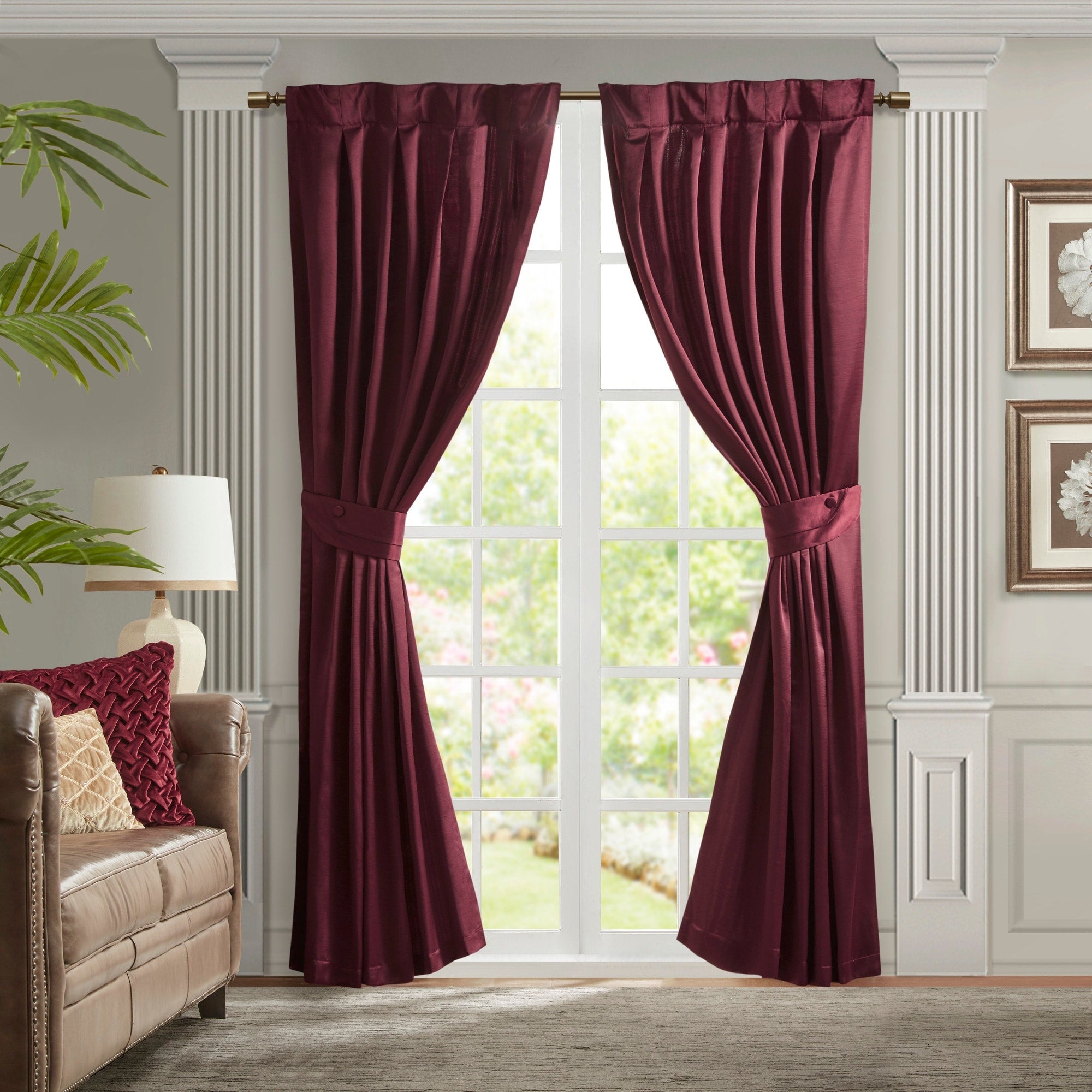 Croscill Classics Avignon Pleat Curtain Panel with Tieback (Single)