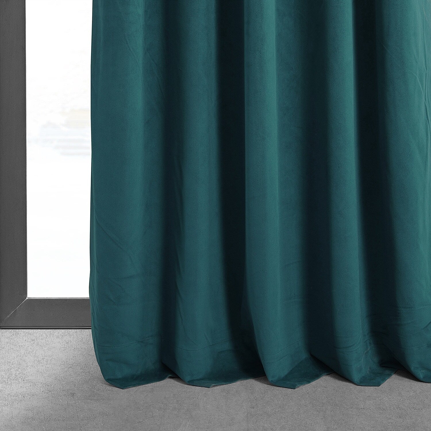 Exclusive Fabrics Signature Velvet Blackout Curtain 120 Inches Long (1 Panel)