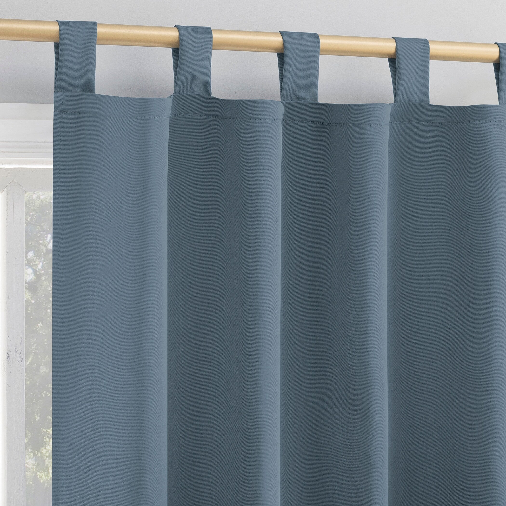 Sun Zero Hayden Energy Saving Blackout Tab Top 1-Piece Curtain Panel, Single Panel