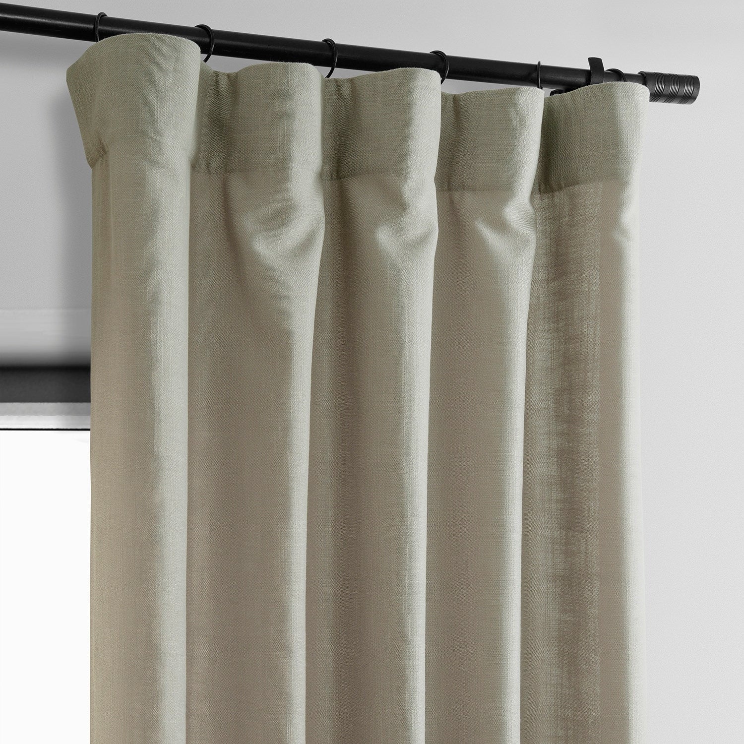 Exclusive Fabrics Classic Faux Linen Curtain (1 Panel)