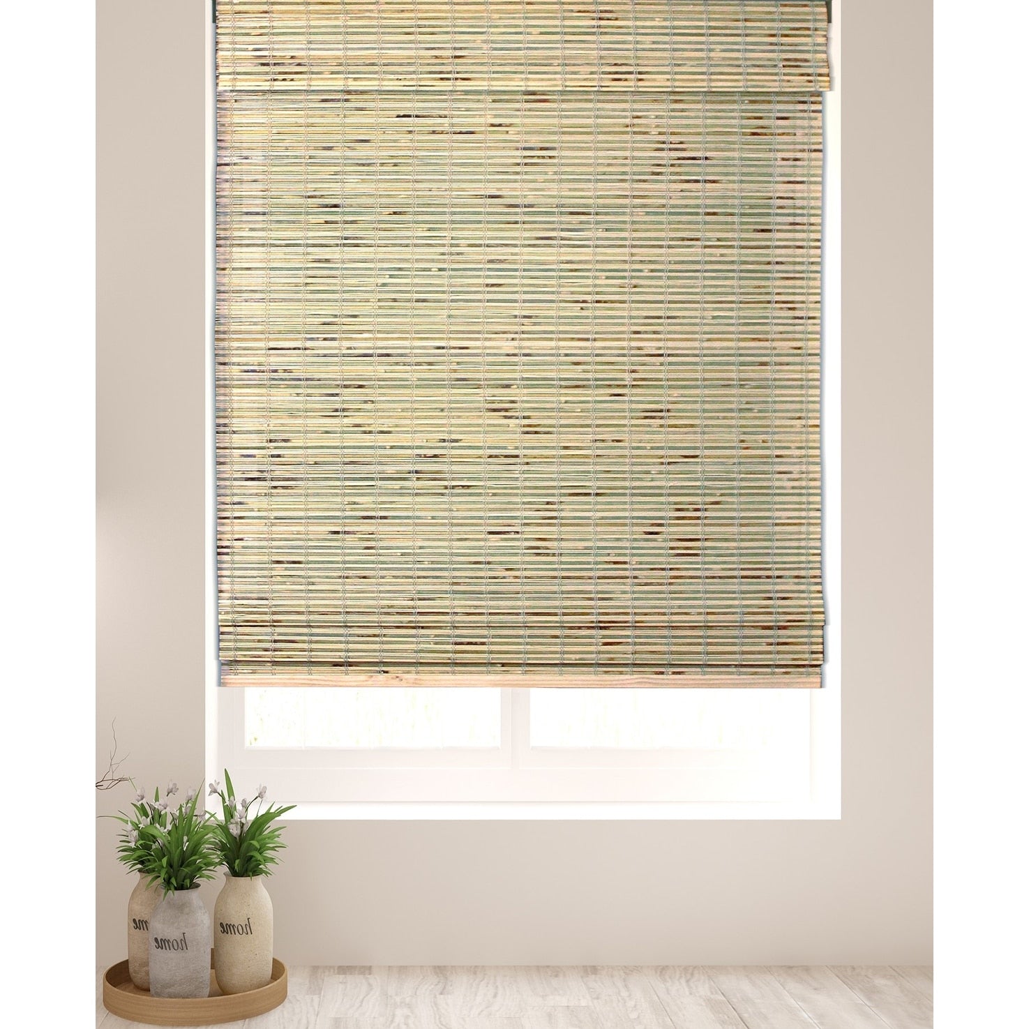 Arlo Blinds Petite Rustique Bamboo Roman Shades with 74 Inch Height